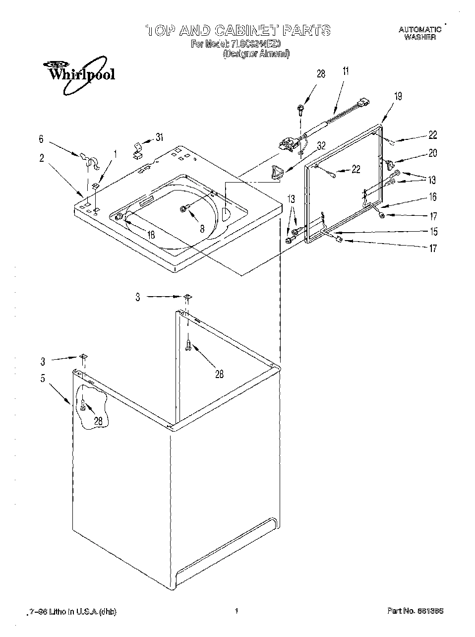 01 - TOP AND CABINET