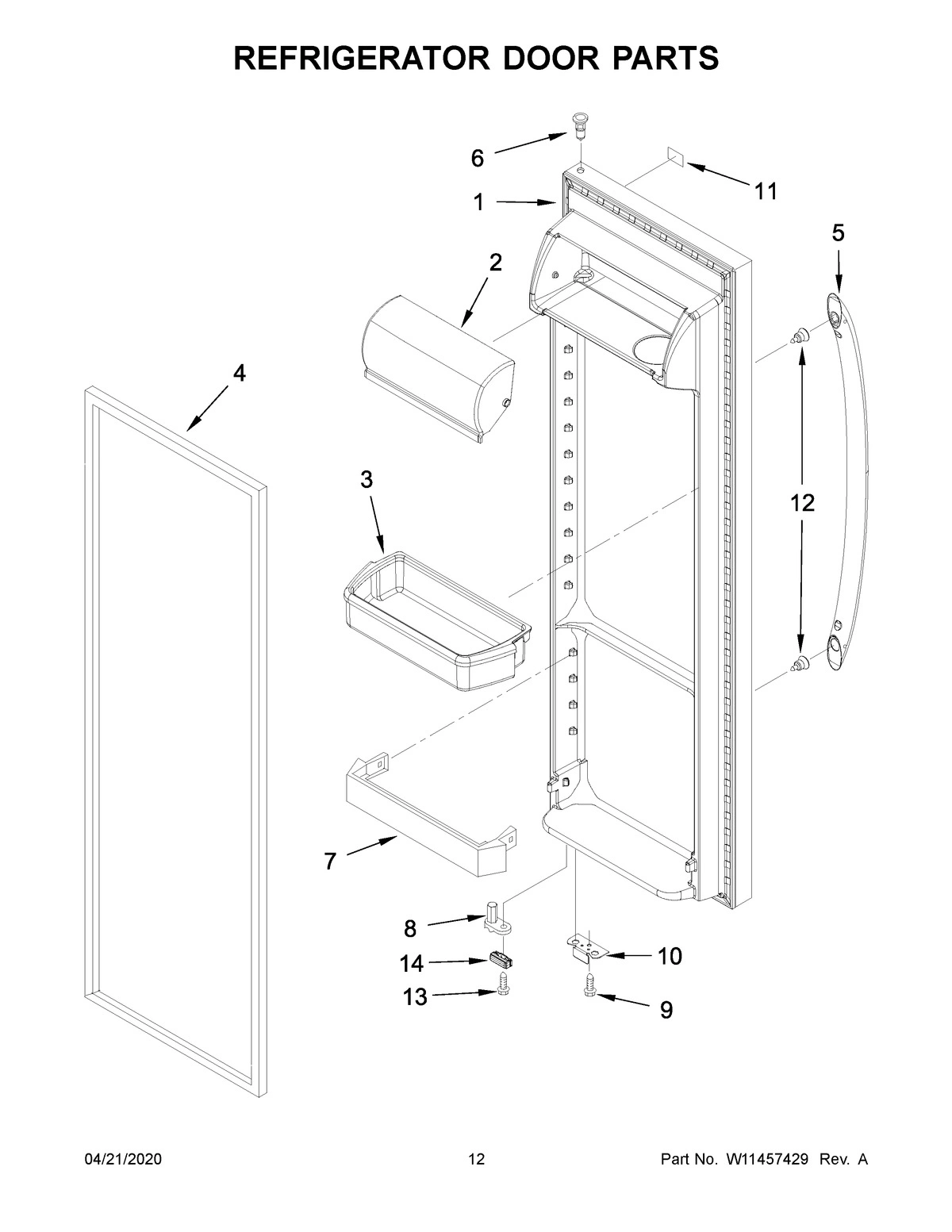 07 - REFRIGERATOR DOOR PARTS