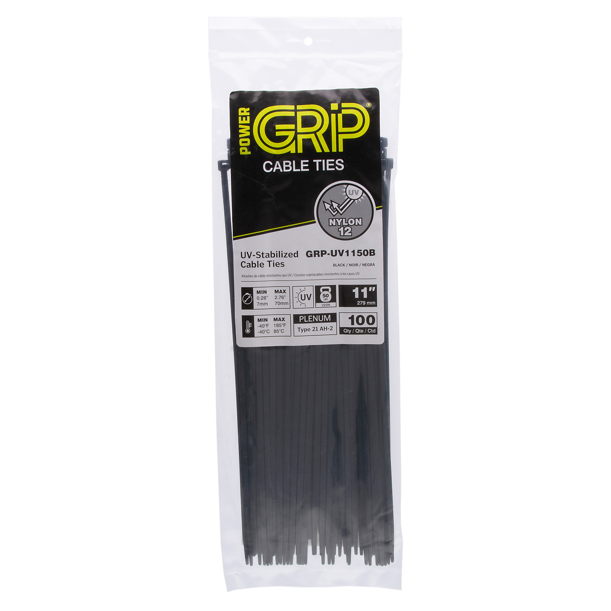 HOMEWORK88 100 Pack 20 Inch Cable Ties – White, UV Weather Resistant, 50lb Tensile Strength, 4.8x500mm, UL Rated