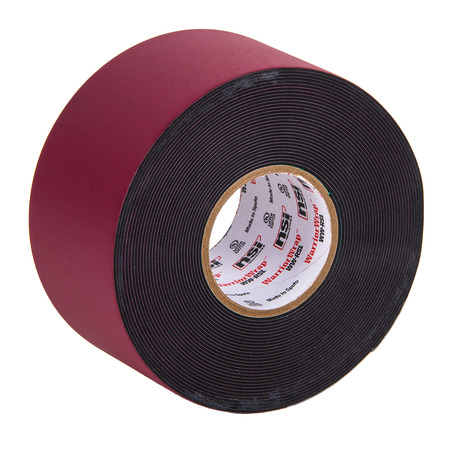 sioです Black Linered Rubber Splicing Tape, 2in Wide, 22ft Long