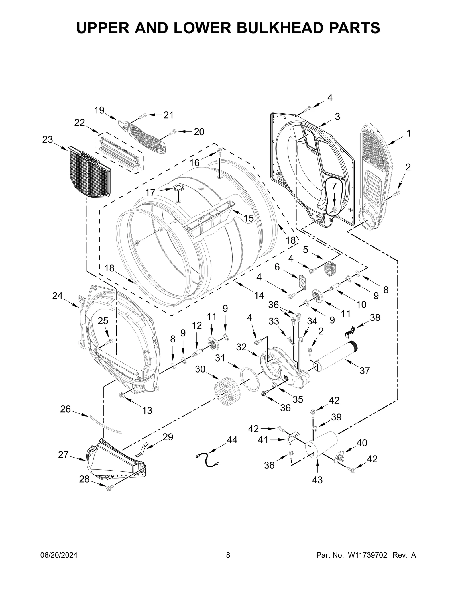 UPPER AND LOWER BULKHEAD PARTS