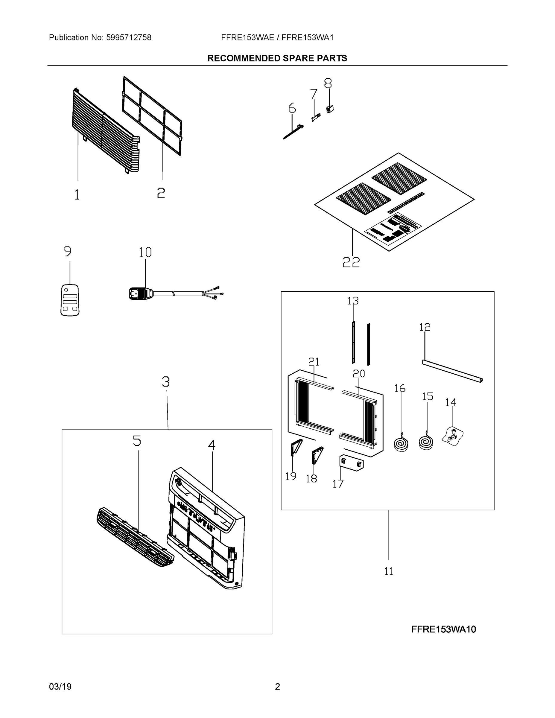 02 - RECOMMENDED SPARE PARTS