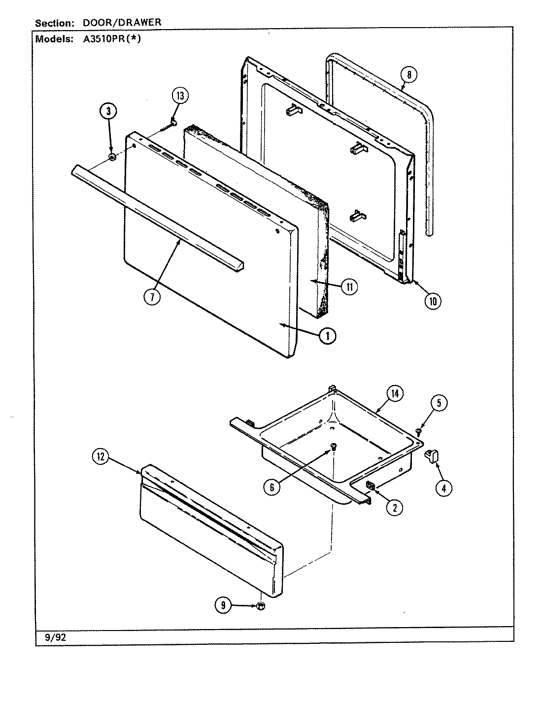 03 - DOOR/DRAWER (A3510PR)