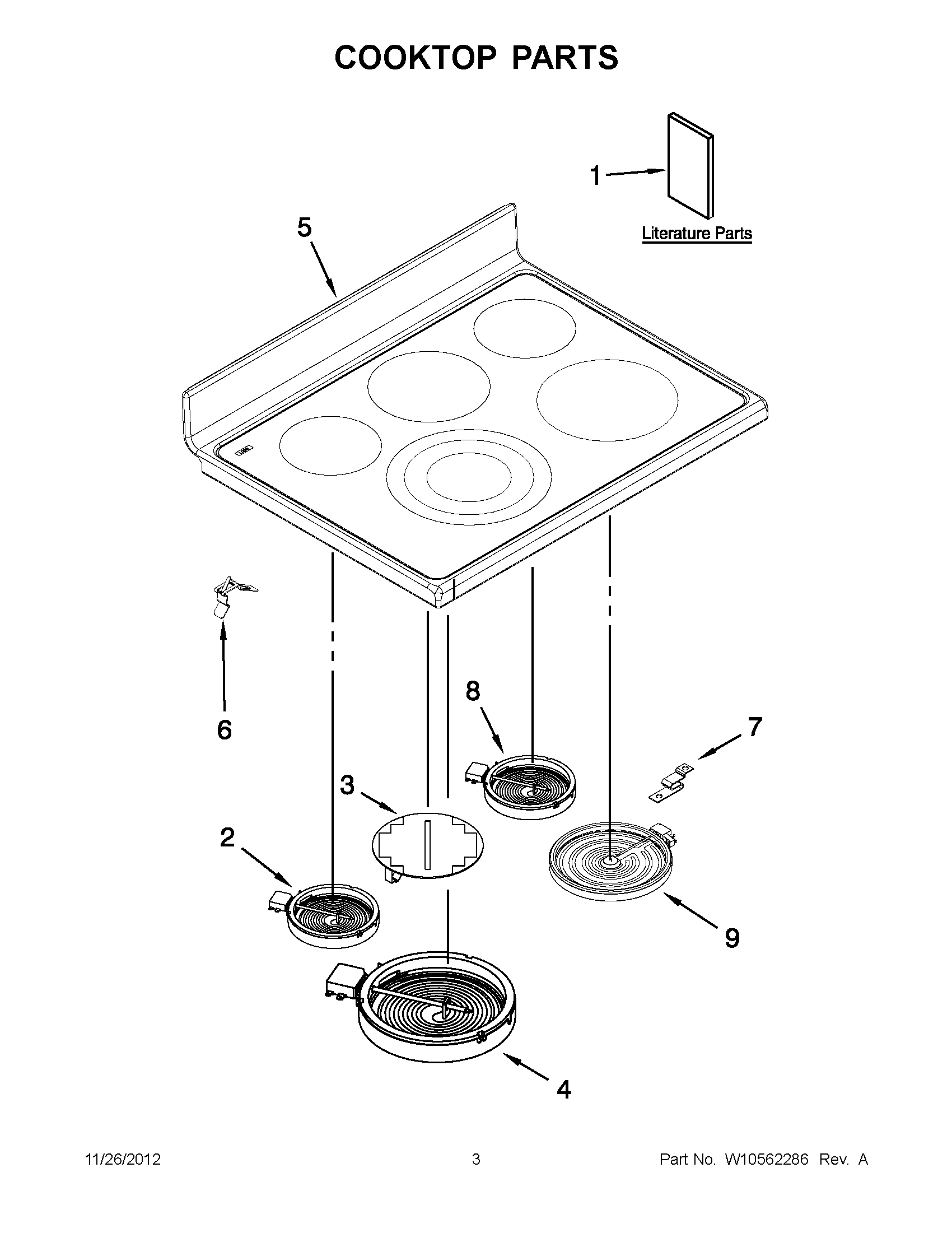 01 - COOKTOP PARTS