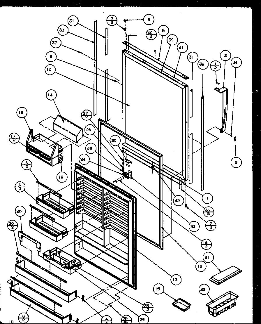 10 - REF DOOR (EBONY)