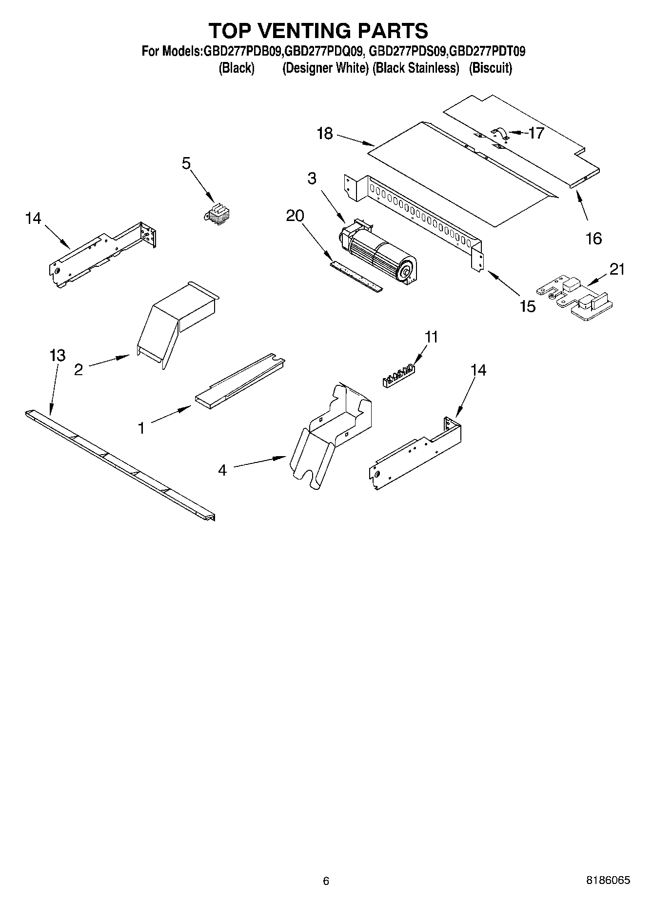 05 - TOP VENTING PARTS, OPTIONAL PARTS