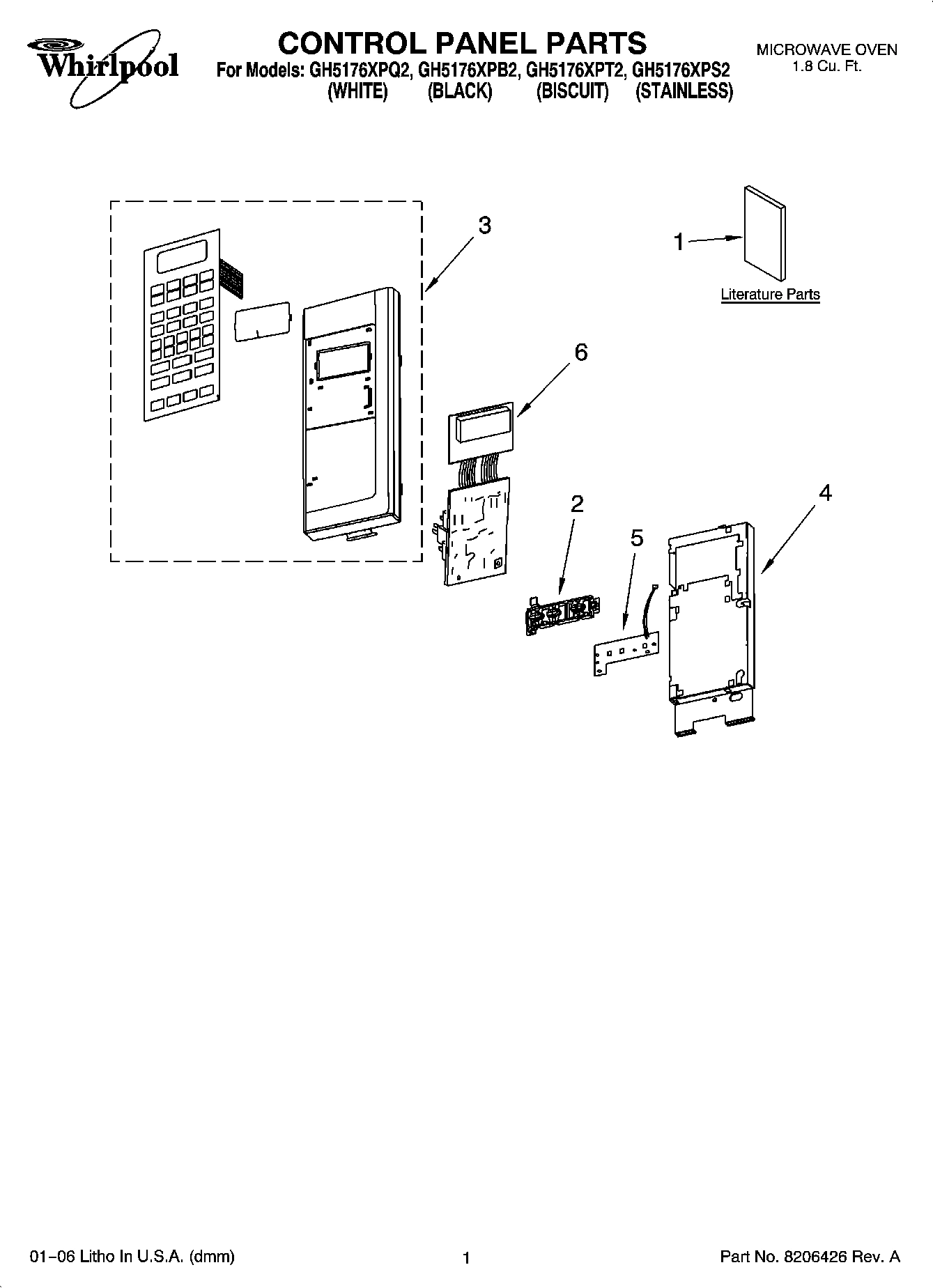 01 - CONTROL PANEL PARTS