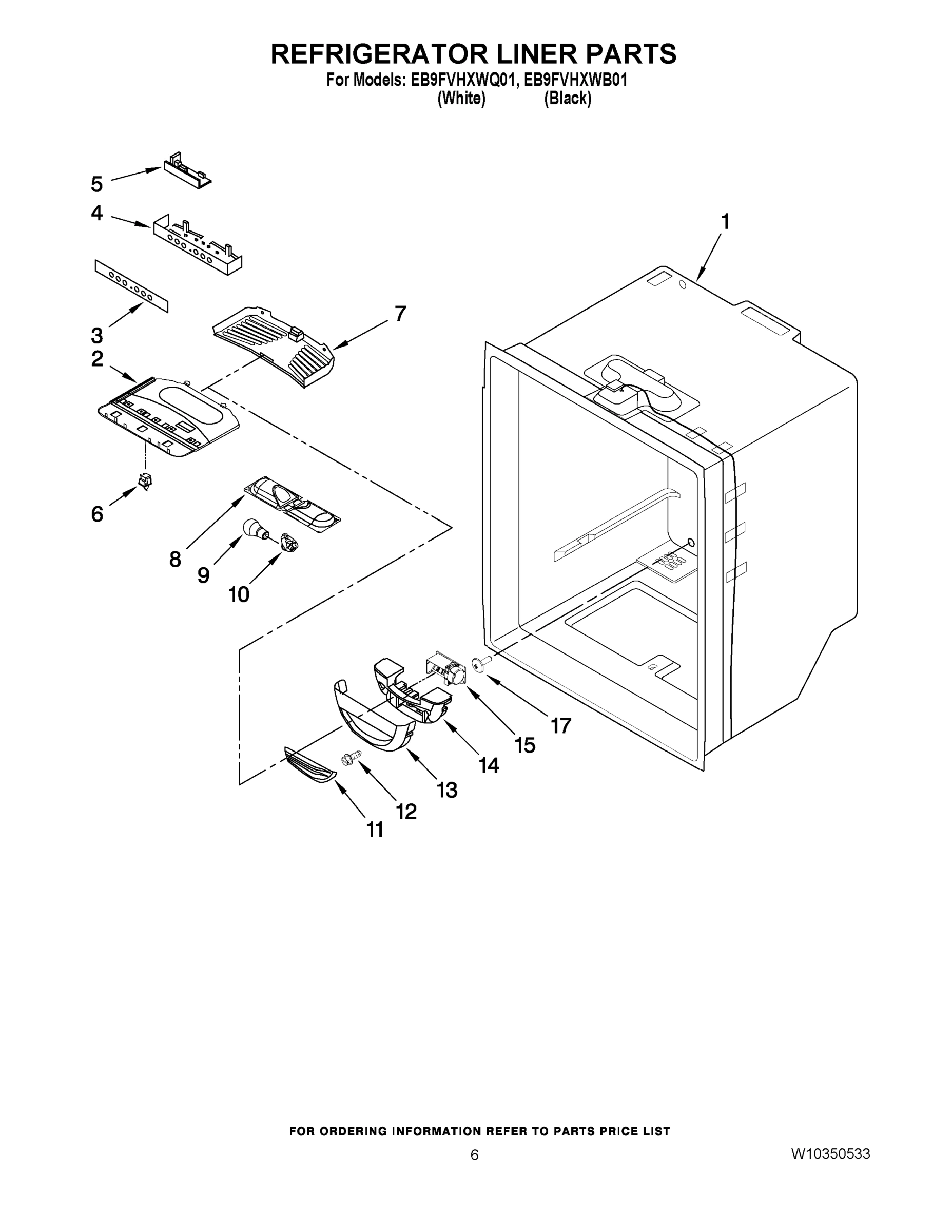 04 - REFRIGERATOR LINER PARTS