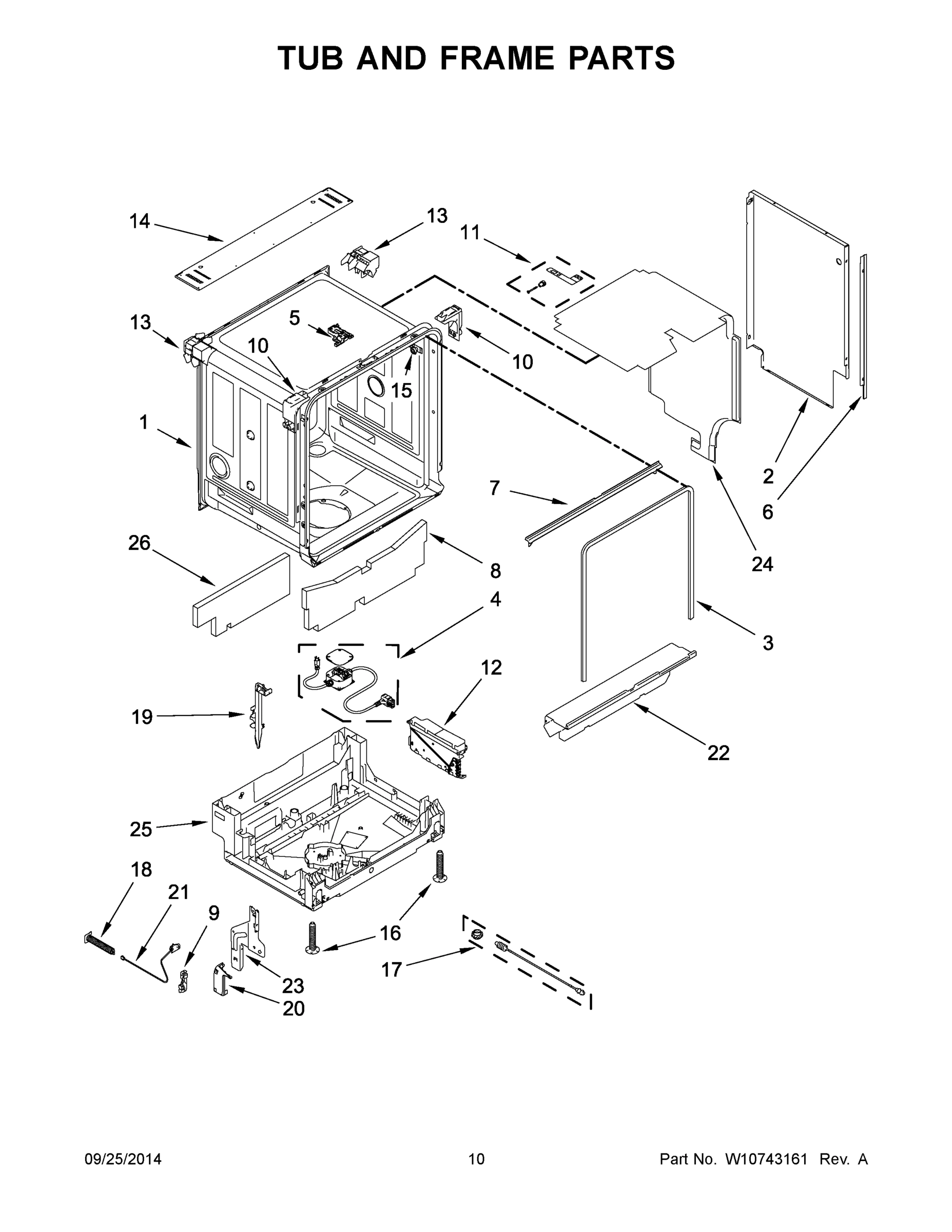 06 - TUB AND FRAME PARTS