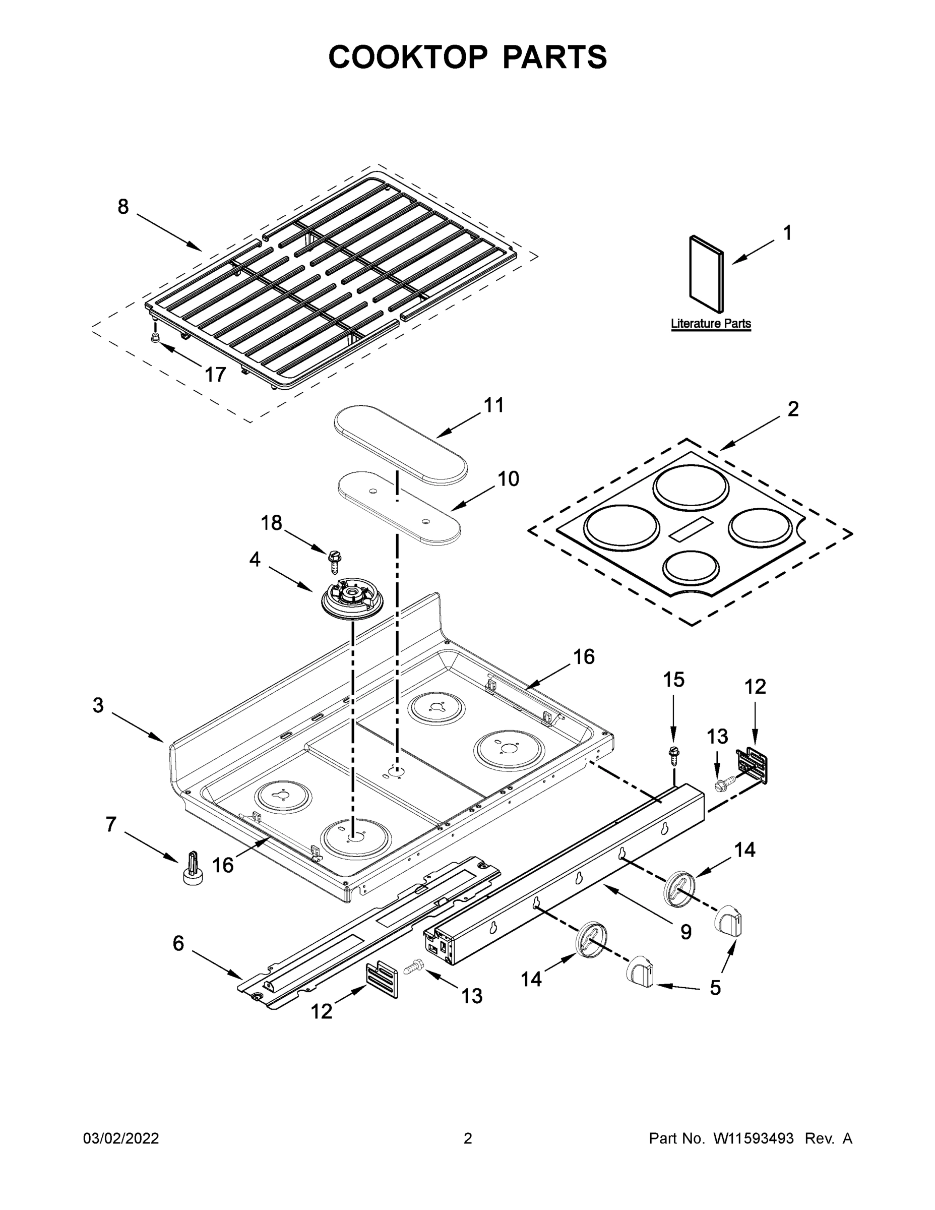 02 - COOKTOP PARTS