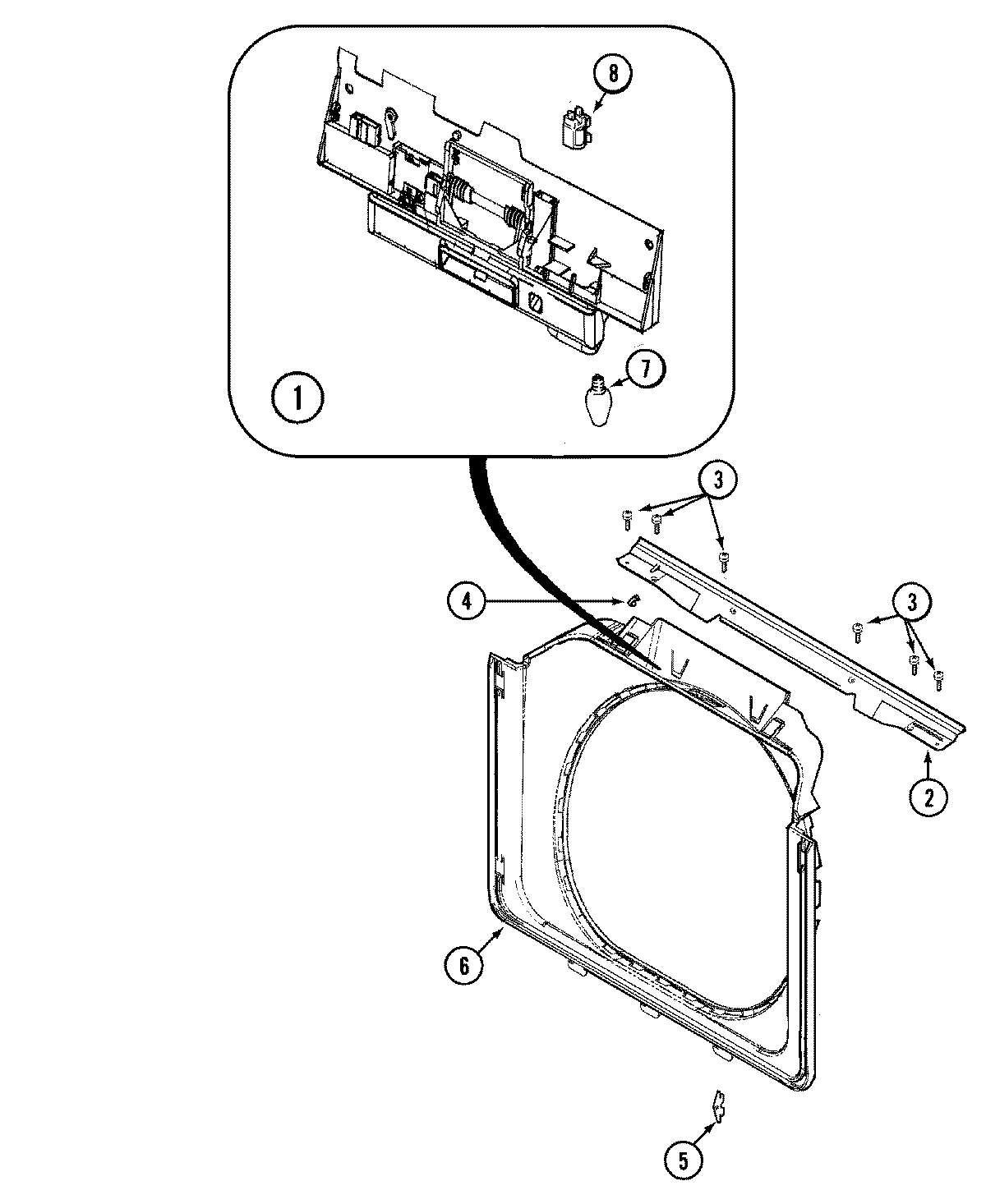 06 - DOOR SHROUD & DOOR LATCH ASSEMBLY