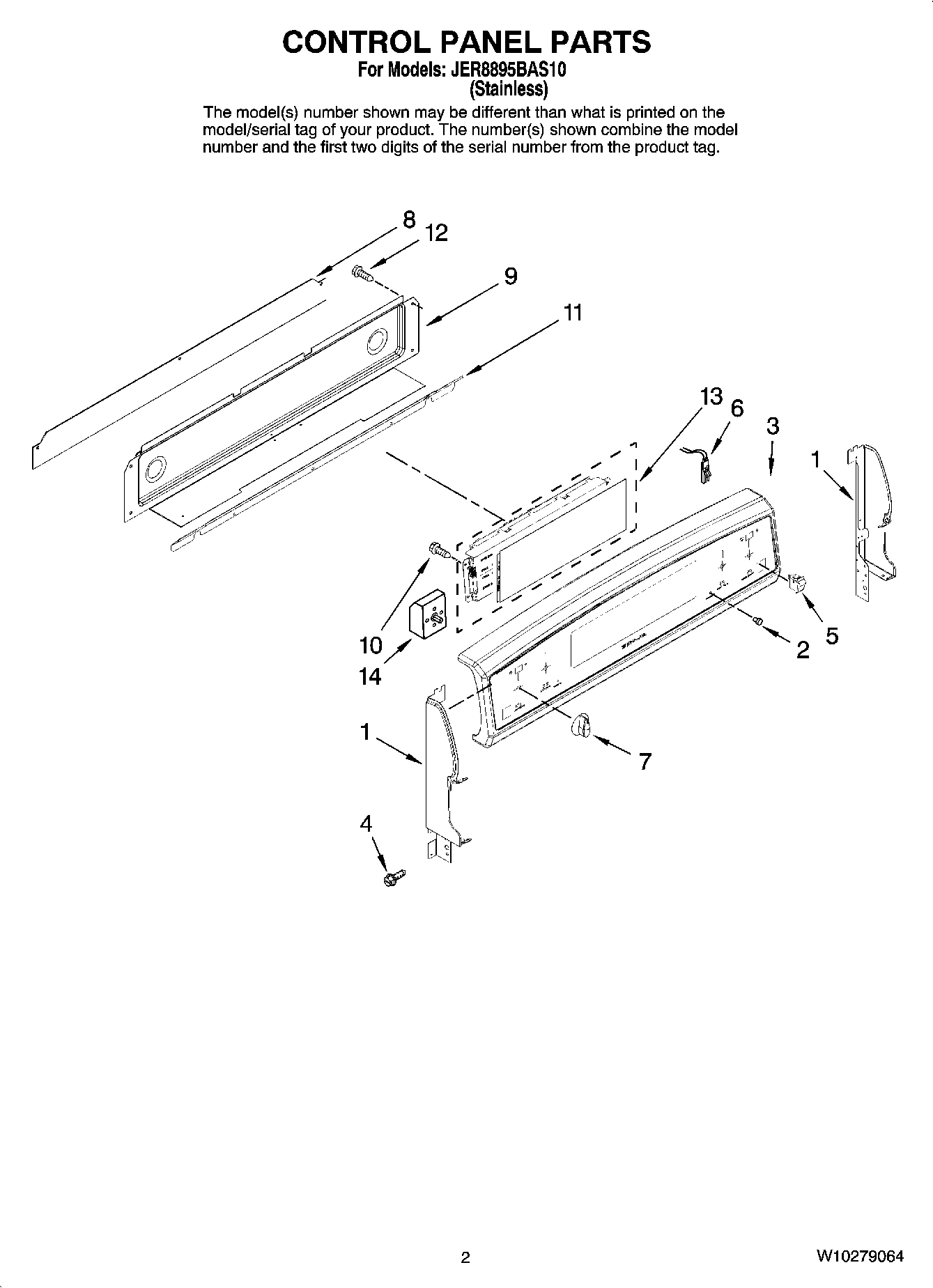02 - CONTROL PANEL PARTS