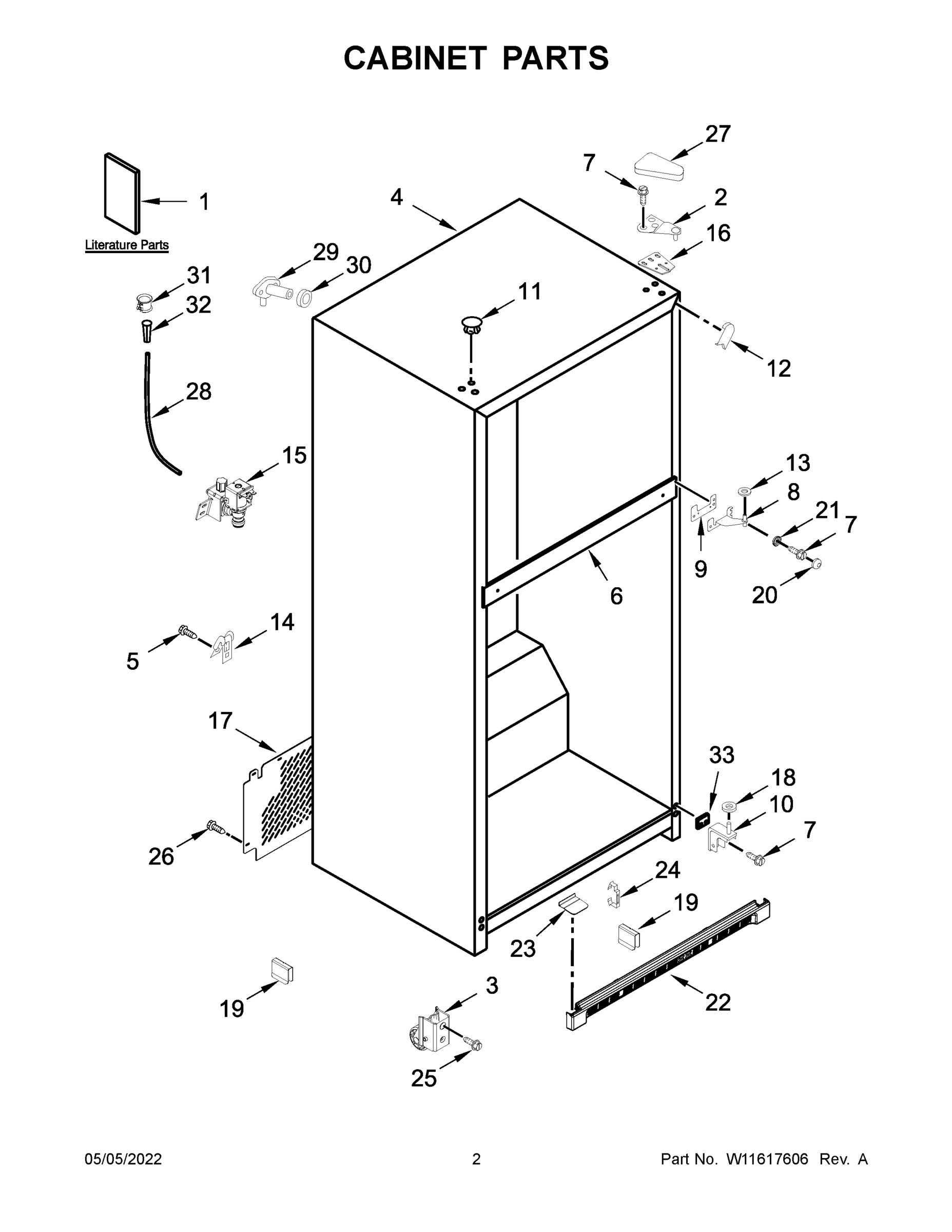 02 - CABINET PARTS