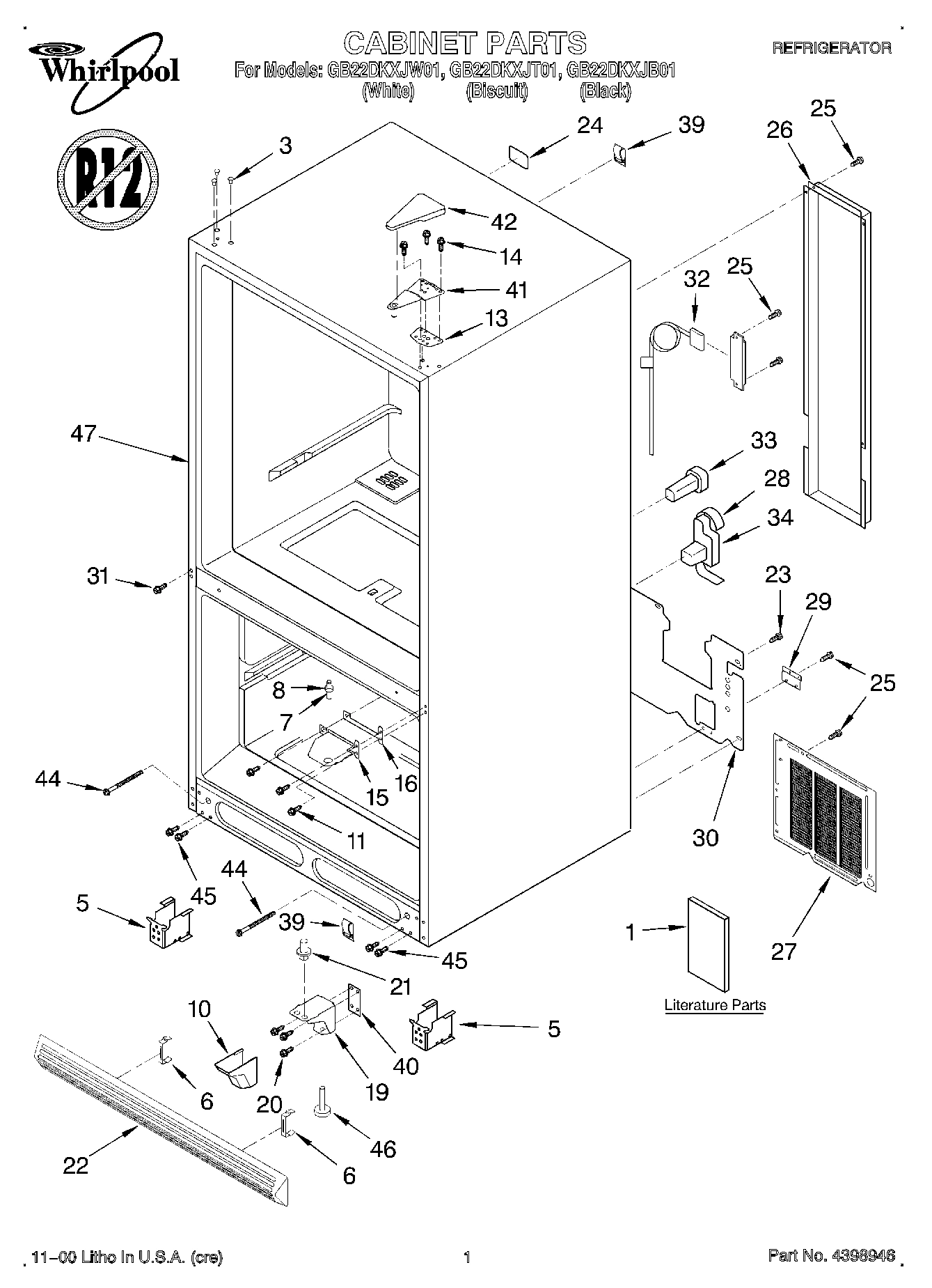 01 - CABINET, LITERATURE