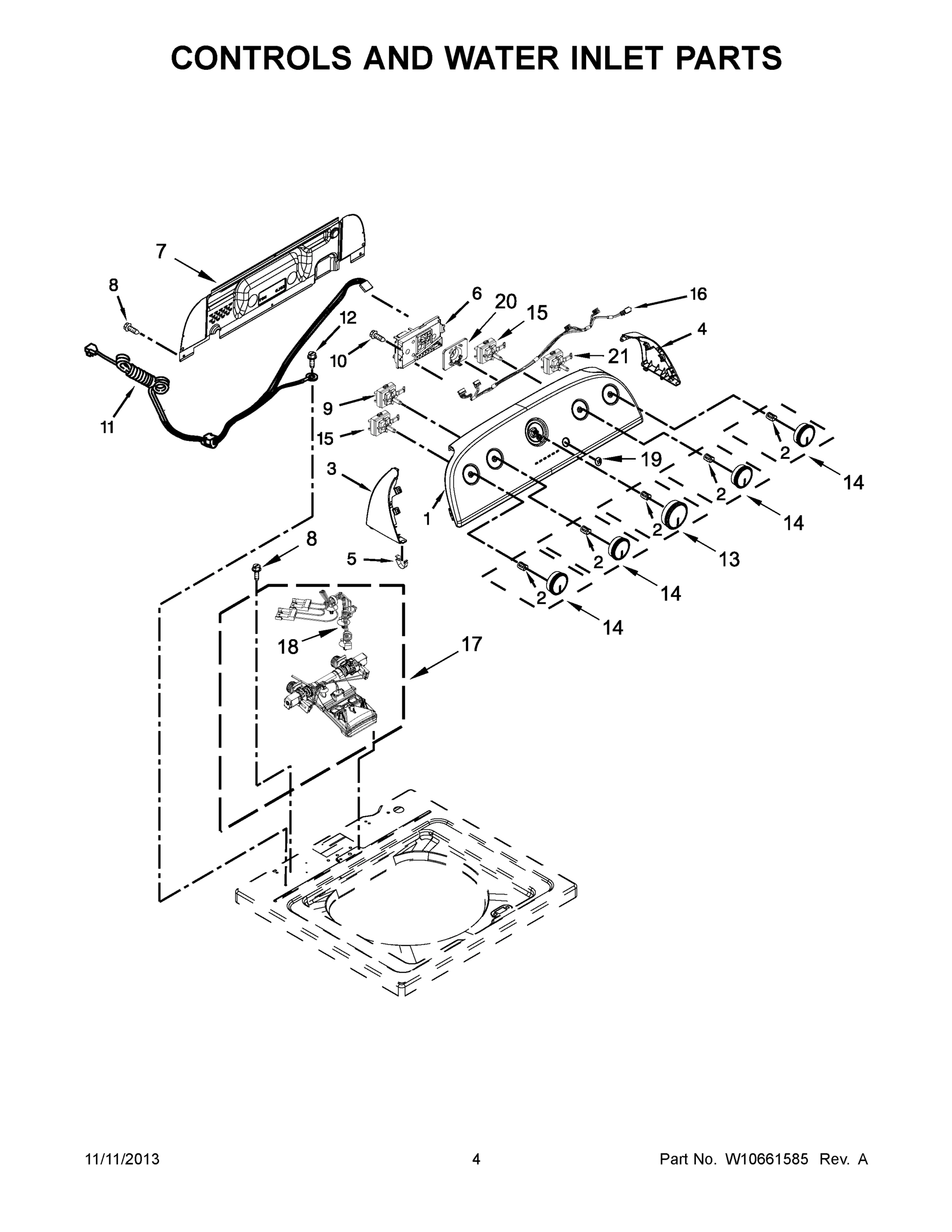 03 - CONTROLS AND WATER INLET PARTS