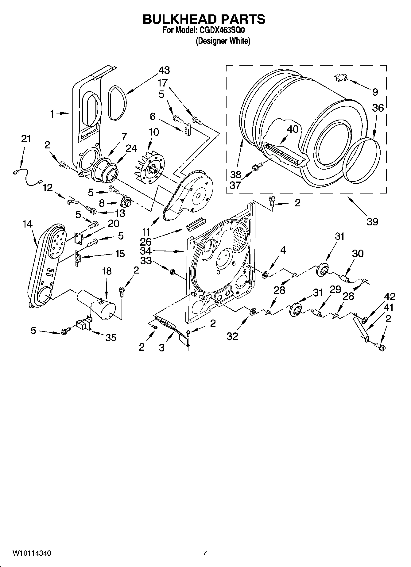 04 - BULKHEAD PARTS, OPTIONAL PARTS (NOT INCLUDED)