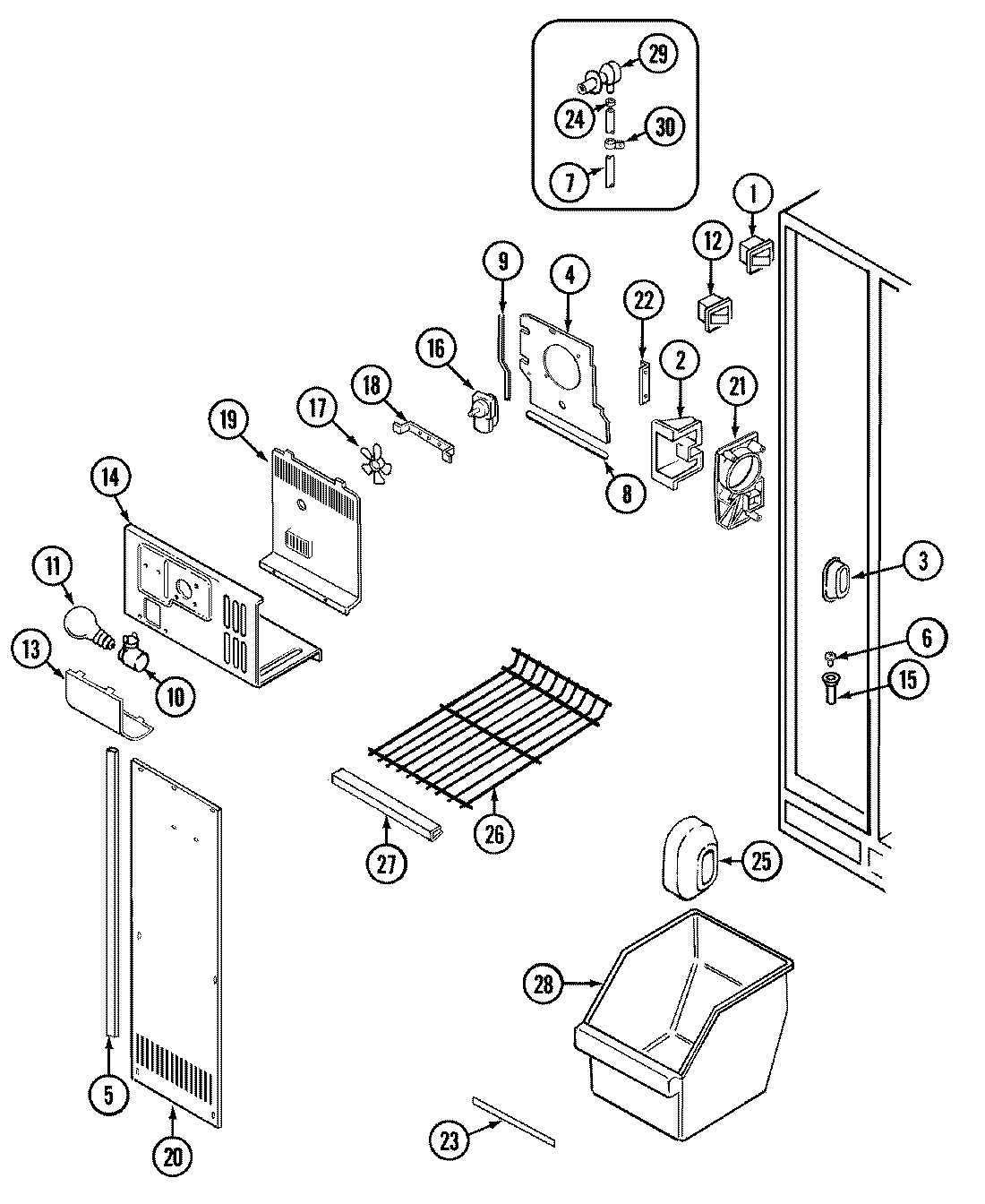 01 - FREEZER COMPARTMENT