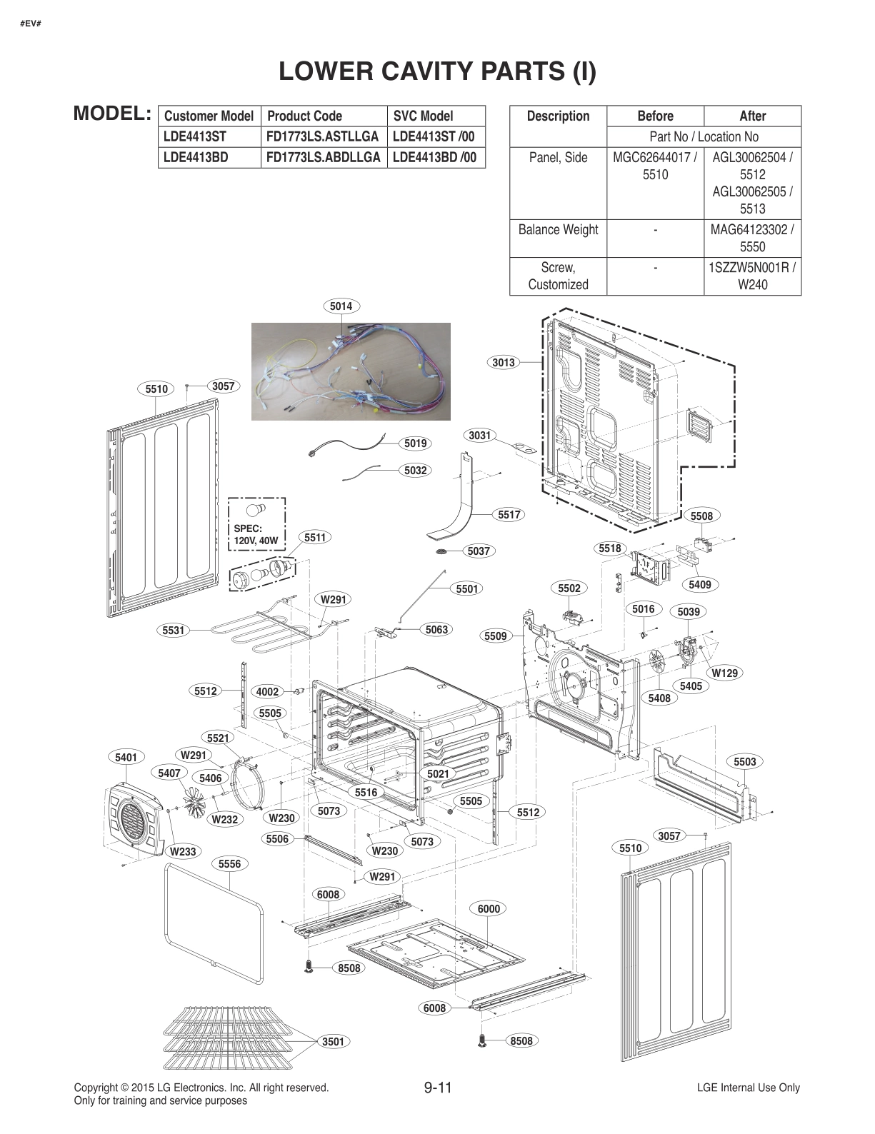 LOWER CAVITY PARTS