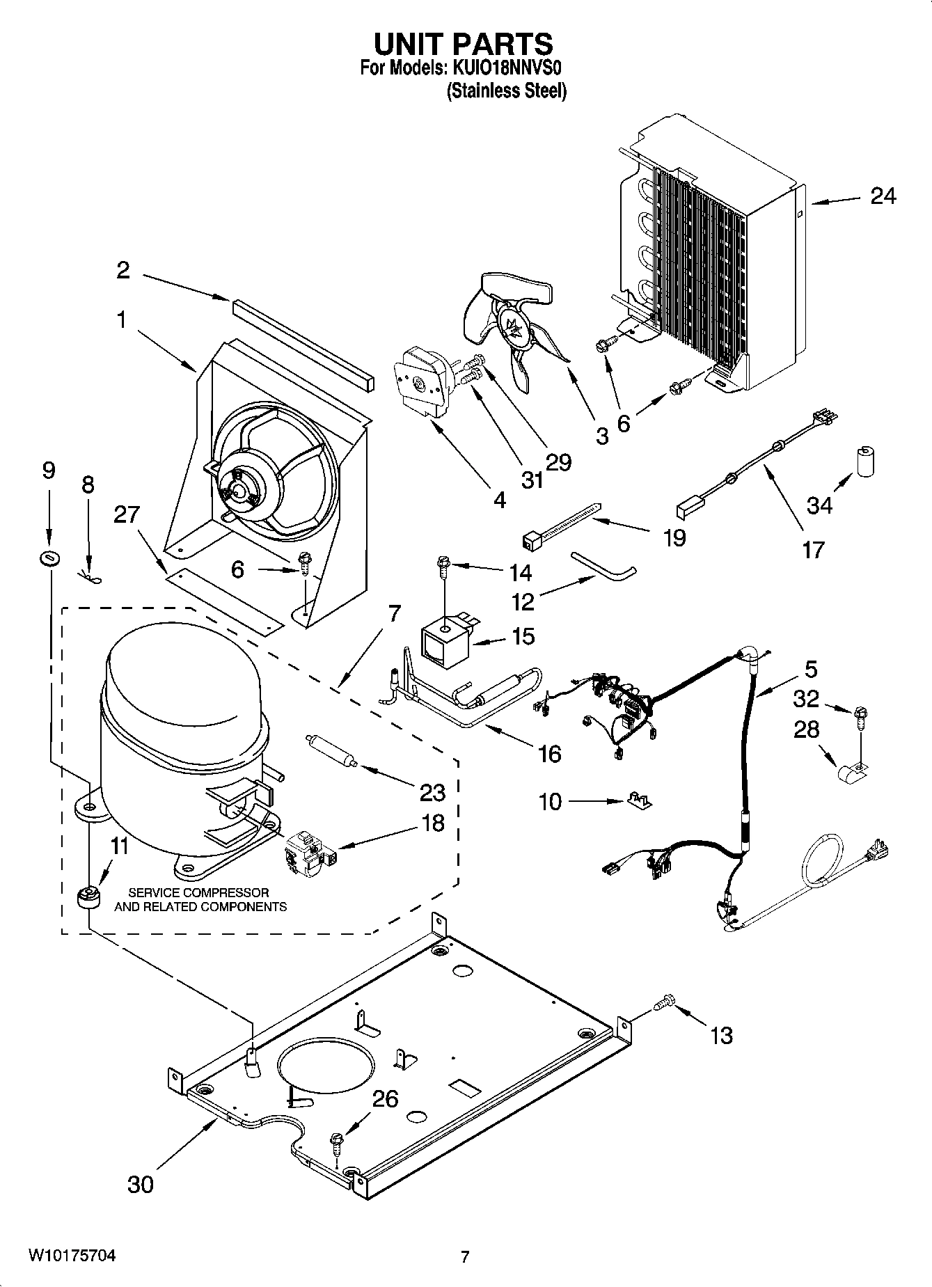 05 - UNIT PARTS, OPTIONAL PARTS (NOT INCLUDED)