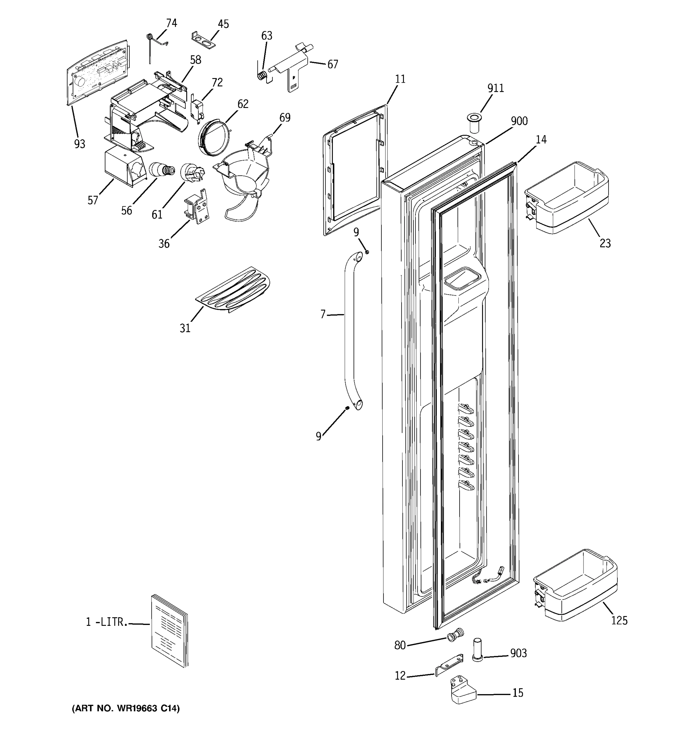FREEZER DOOR