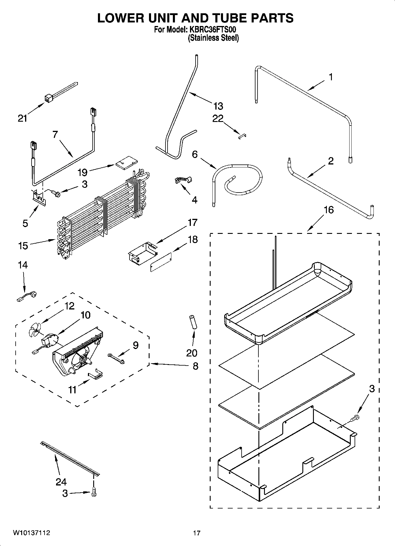 10 - LOWER UNIT AND TUBE PARTS