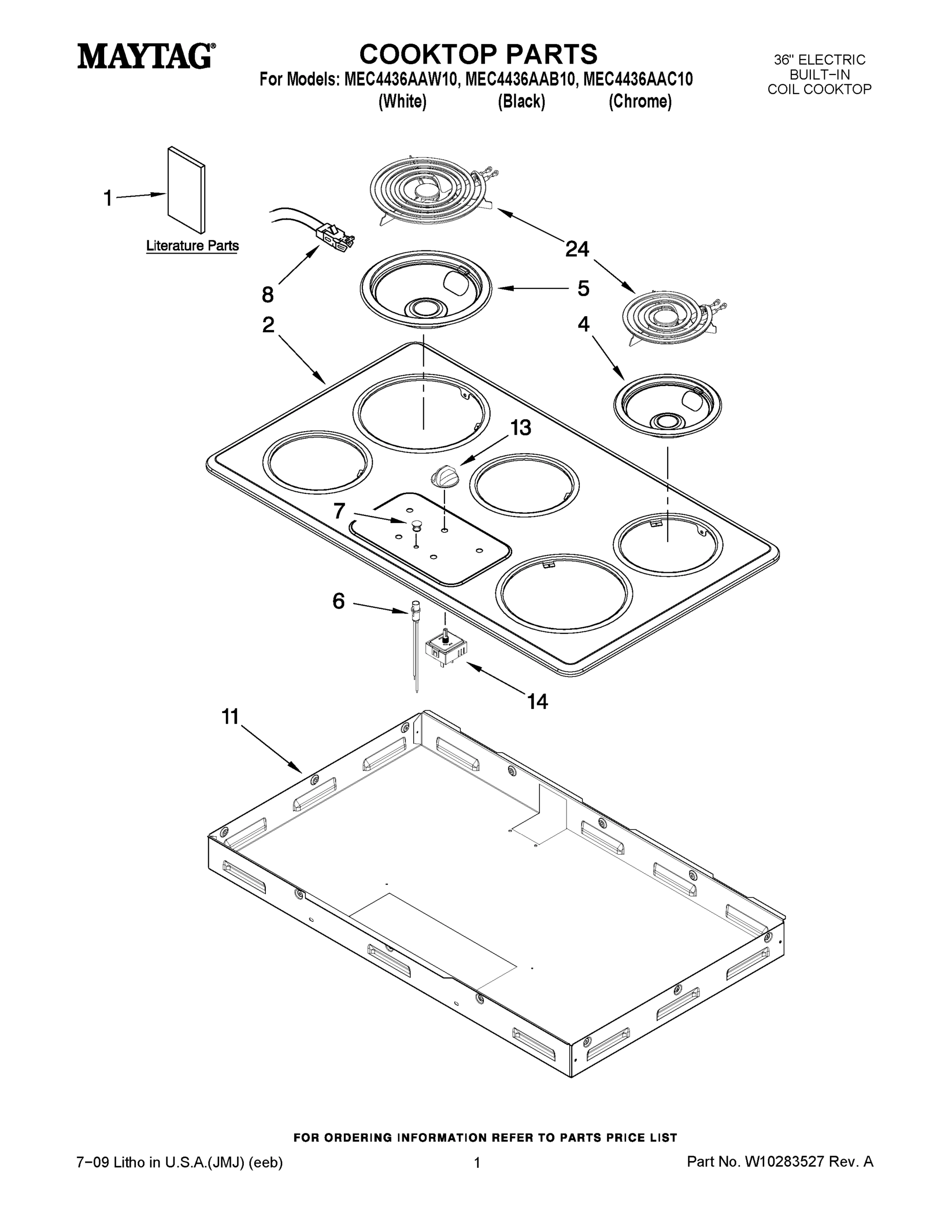 01 - COOKTOP PARTS