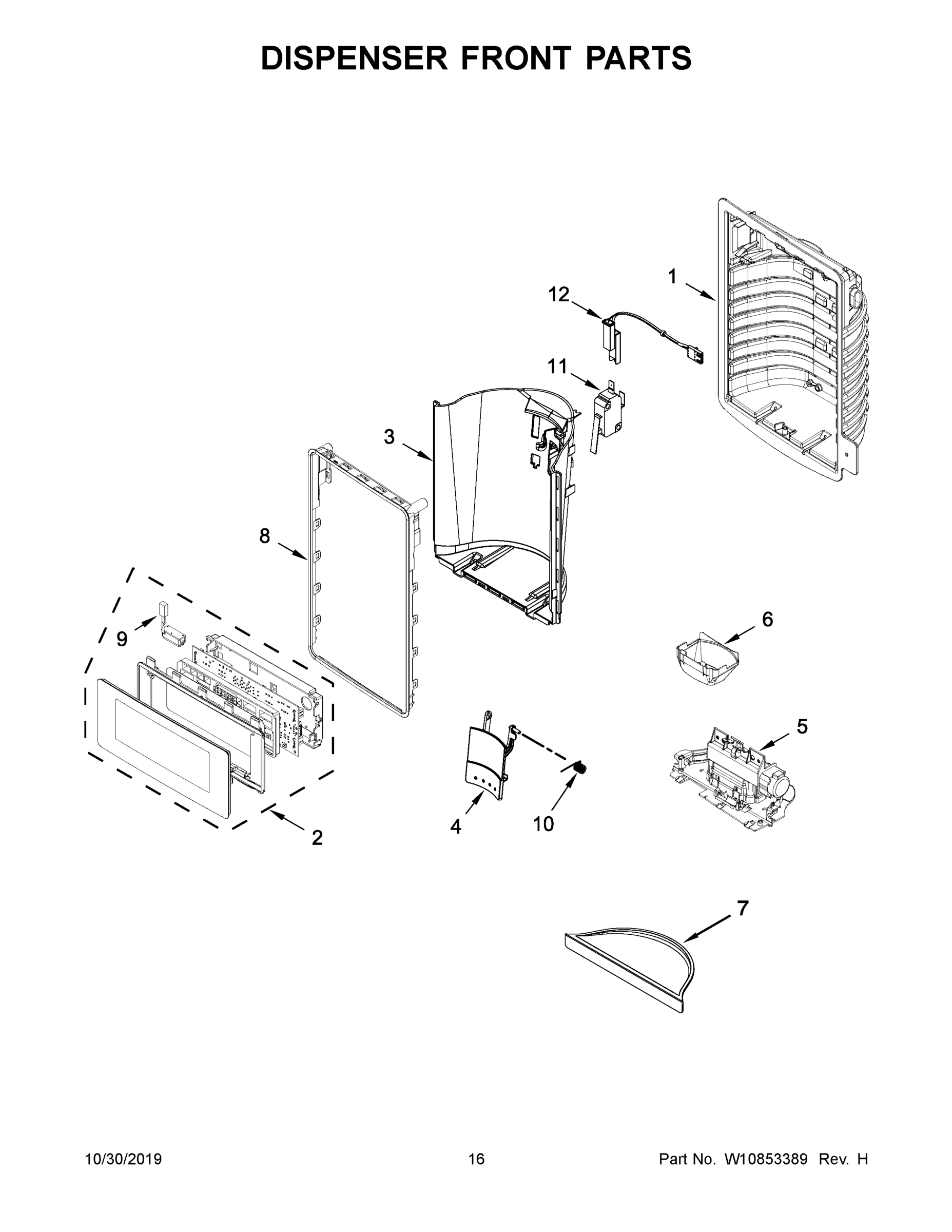 09 - DISPENSER FRONT PARTS