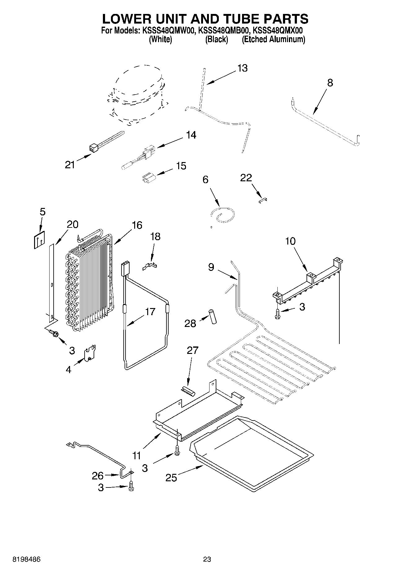14 - LOWER UNIT AND TUBE PARTS