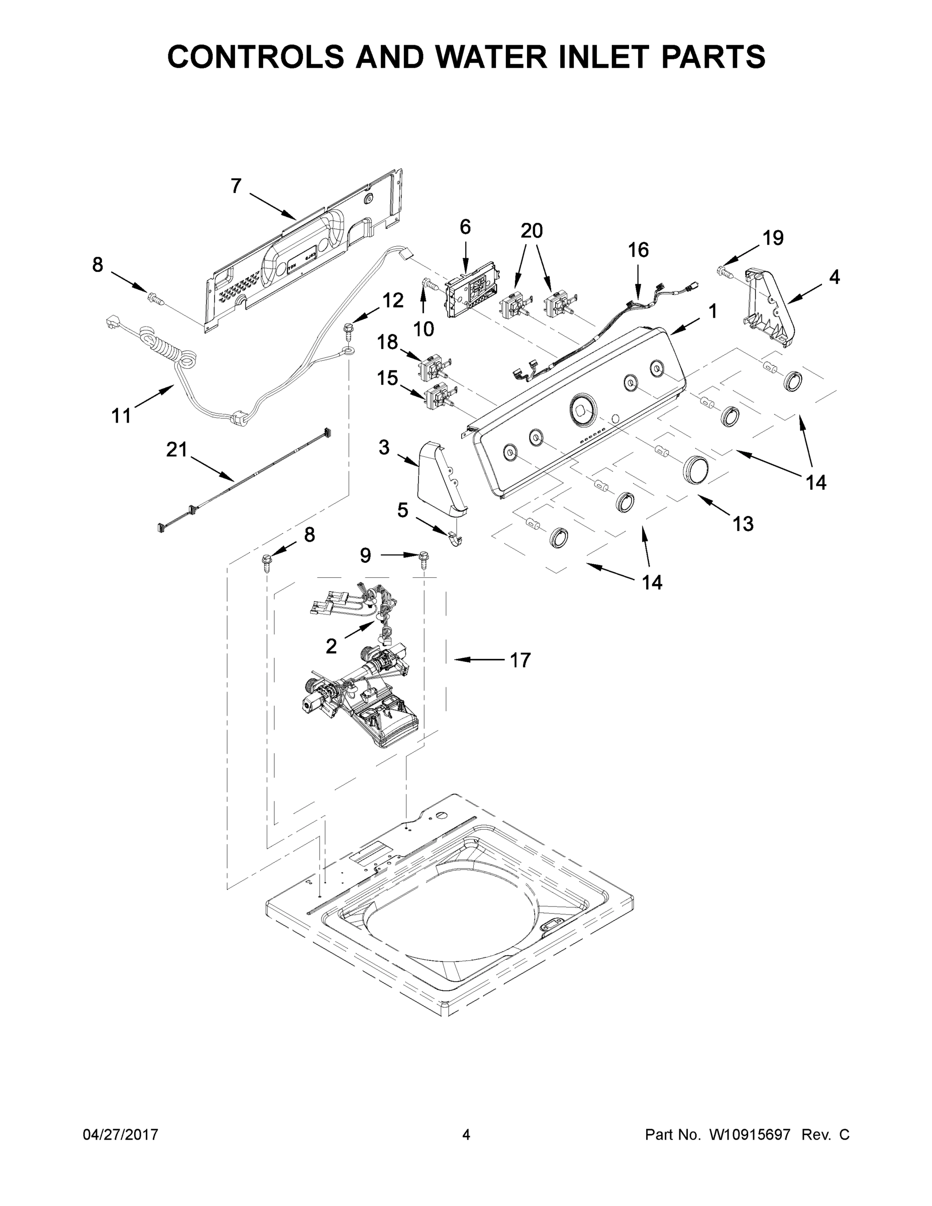 03 - CONTROLS AND WATER INLET PARTS