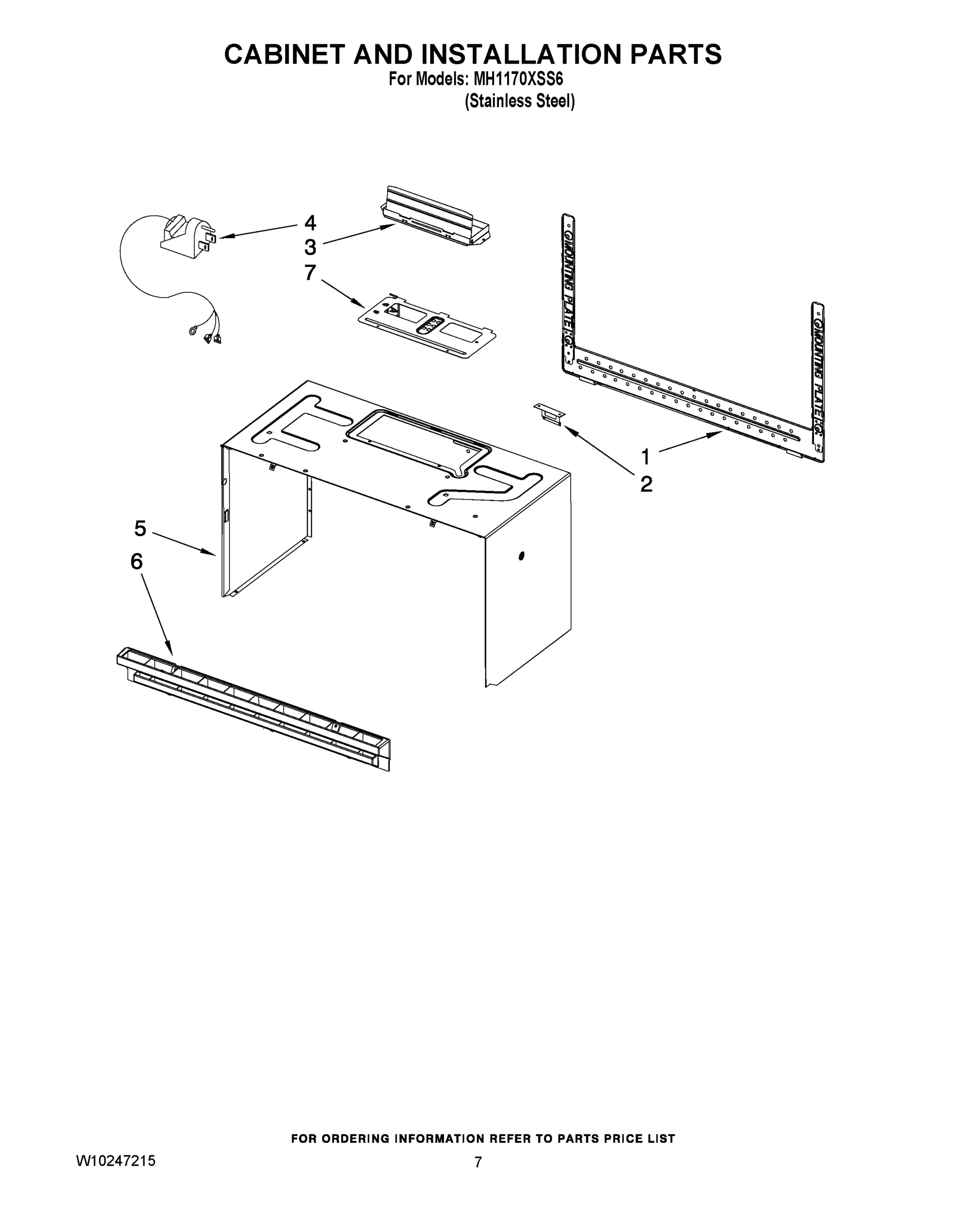 06 - CABINET AND INSTALLATION PARTS