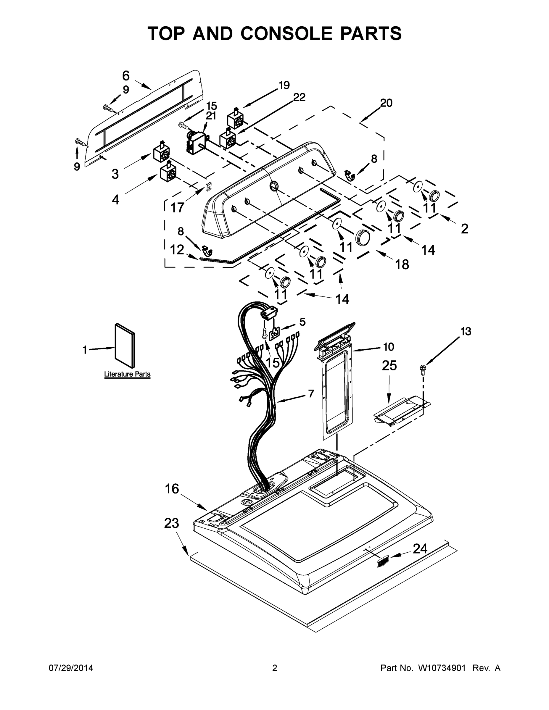 02 - TOP AND CONSOLE PARTS