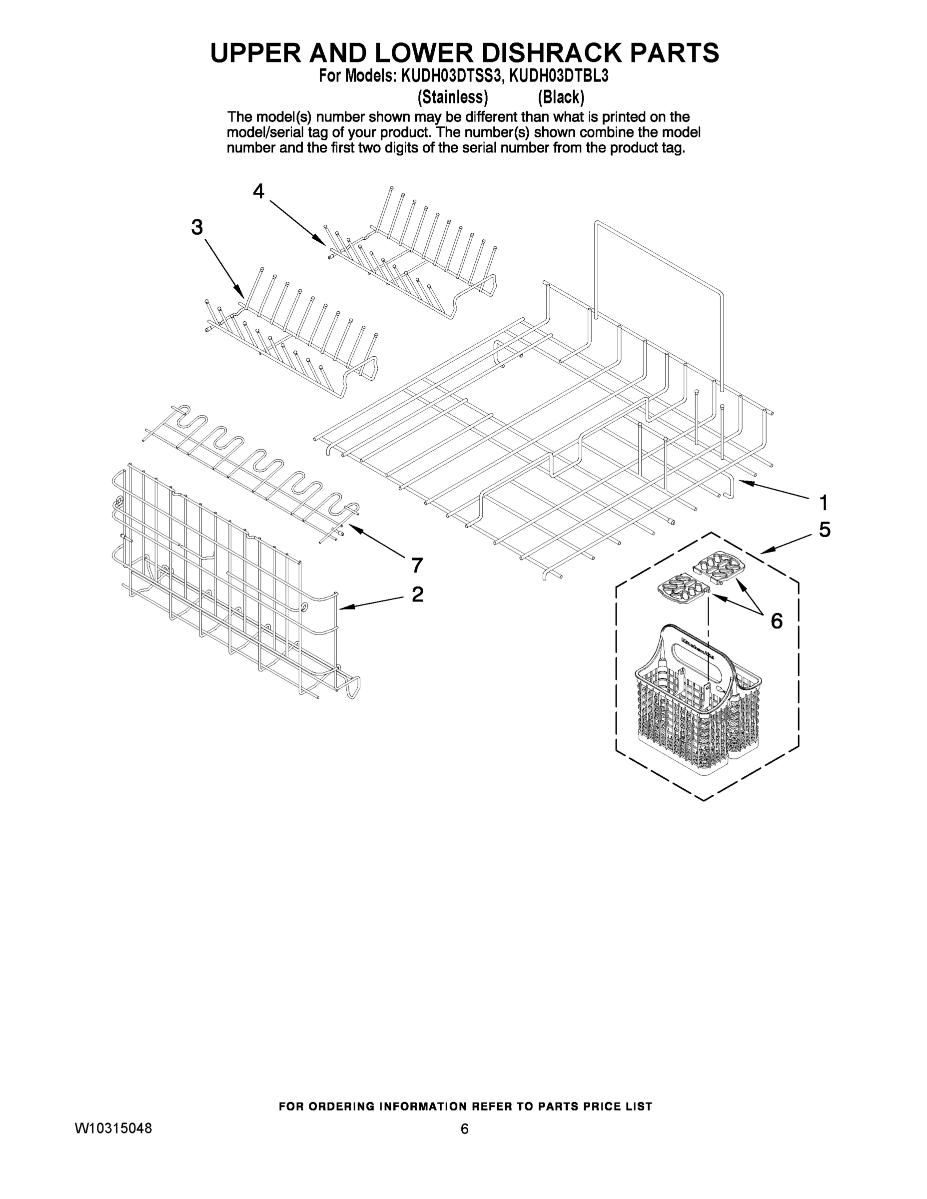 04 - UPPER AND LOWER DISHRACK PARTS