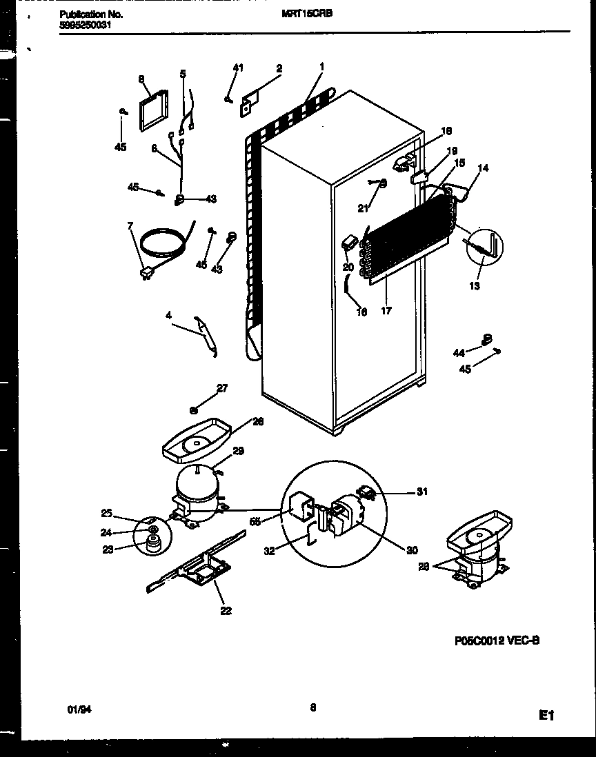 05 - SYSTEM AND AUTOMATIC DEFROST PARTS