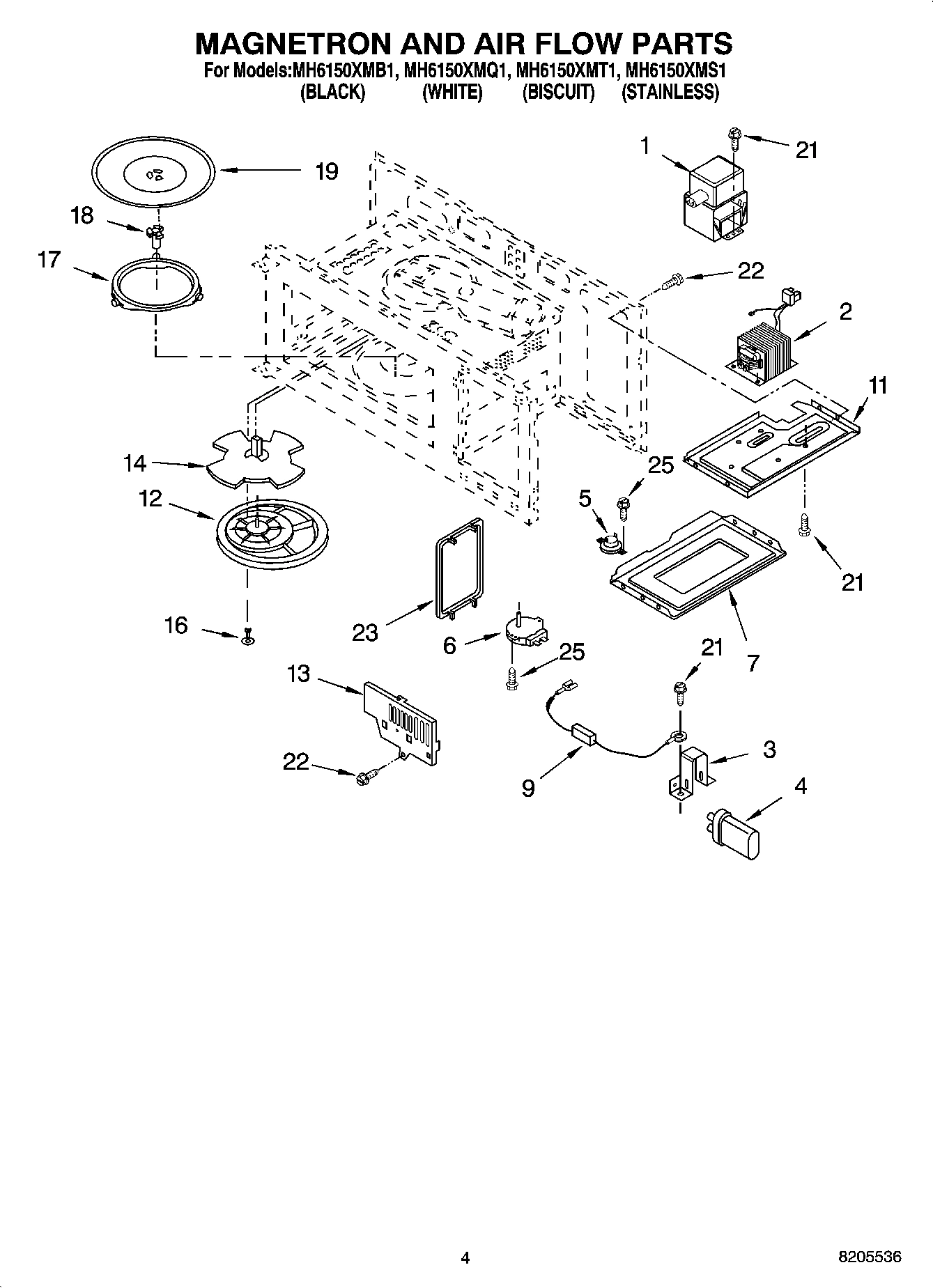 04 - MAGNETRON AND AIR FLOW PARTS