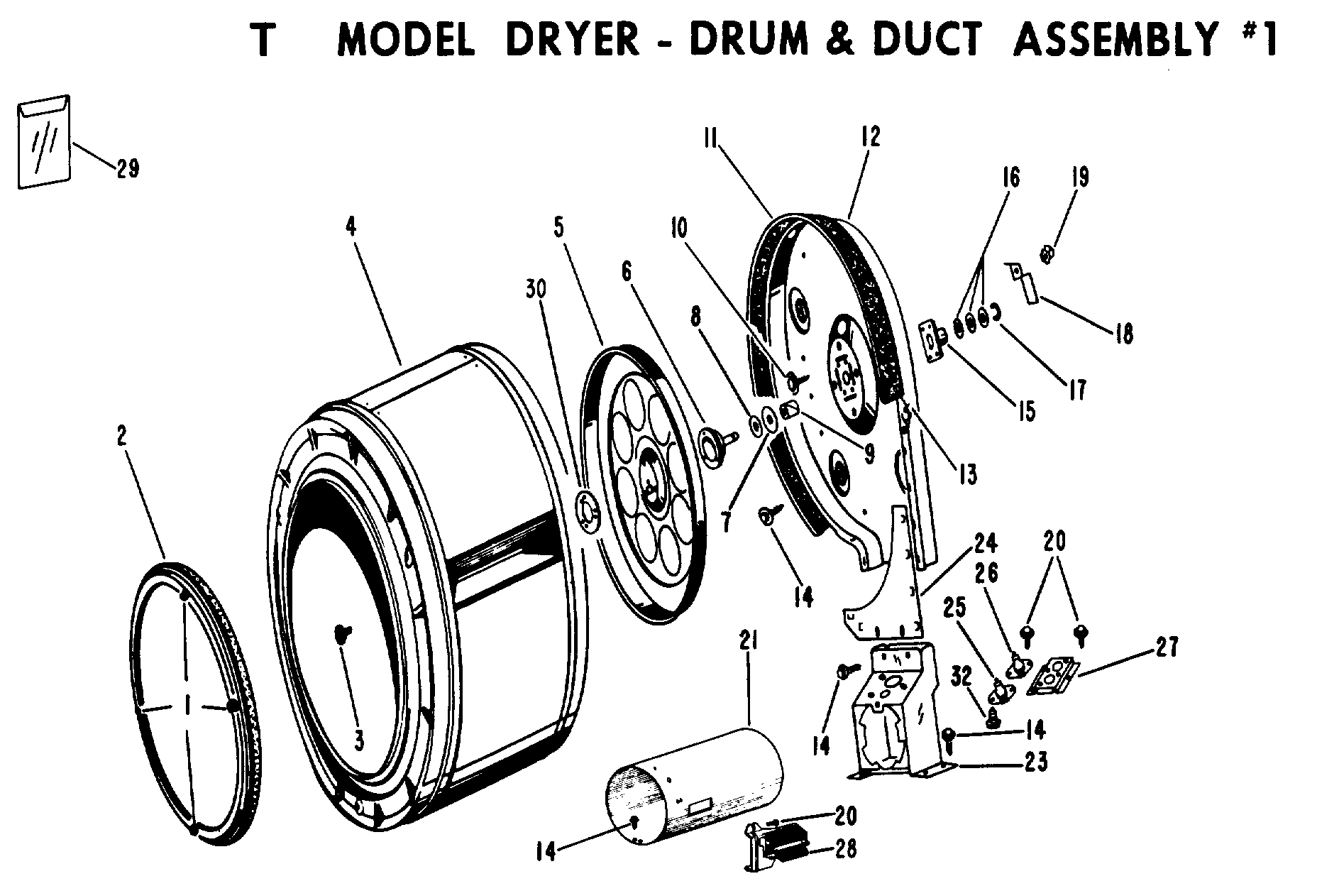 DRUM & DUCT ASSEMBLY #1