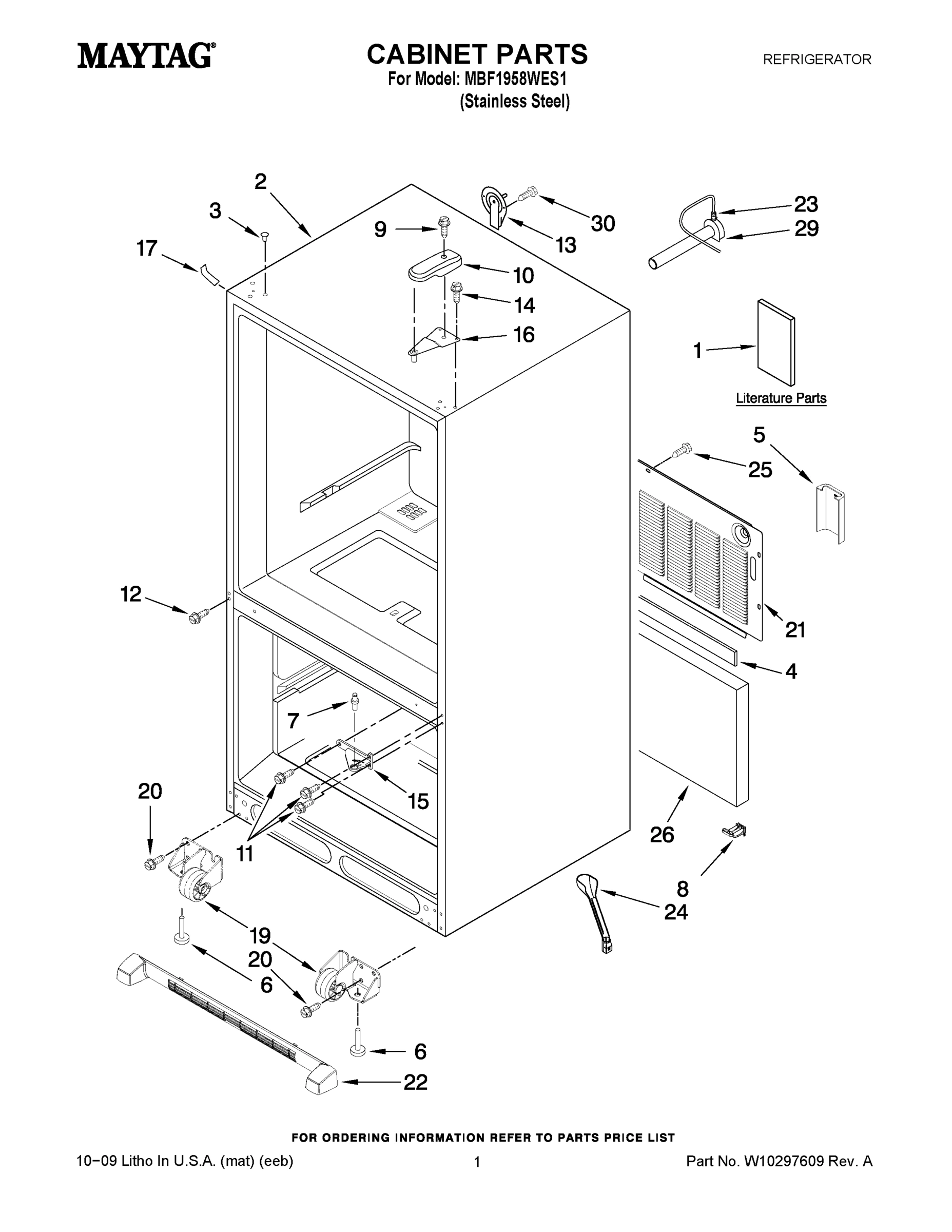 01 - CABINET PARTS