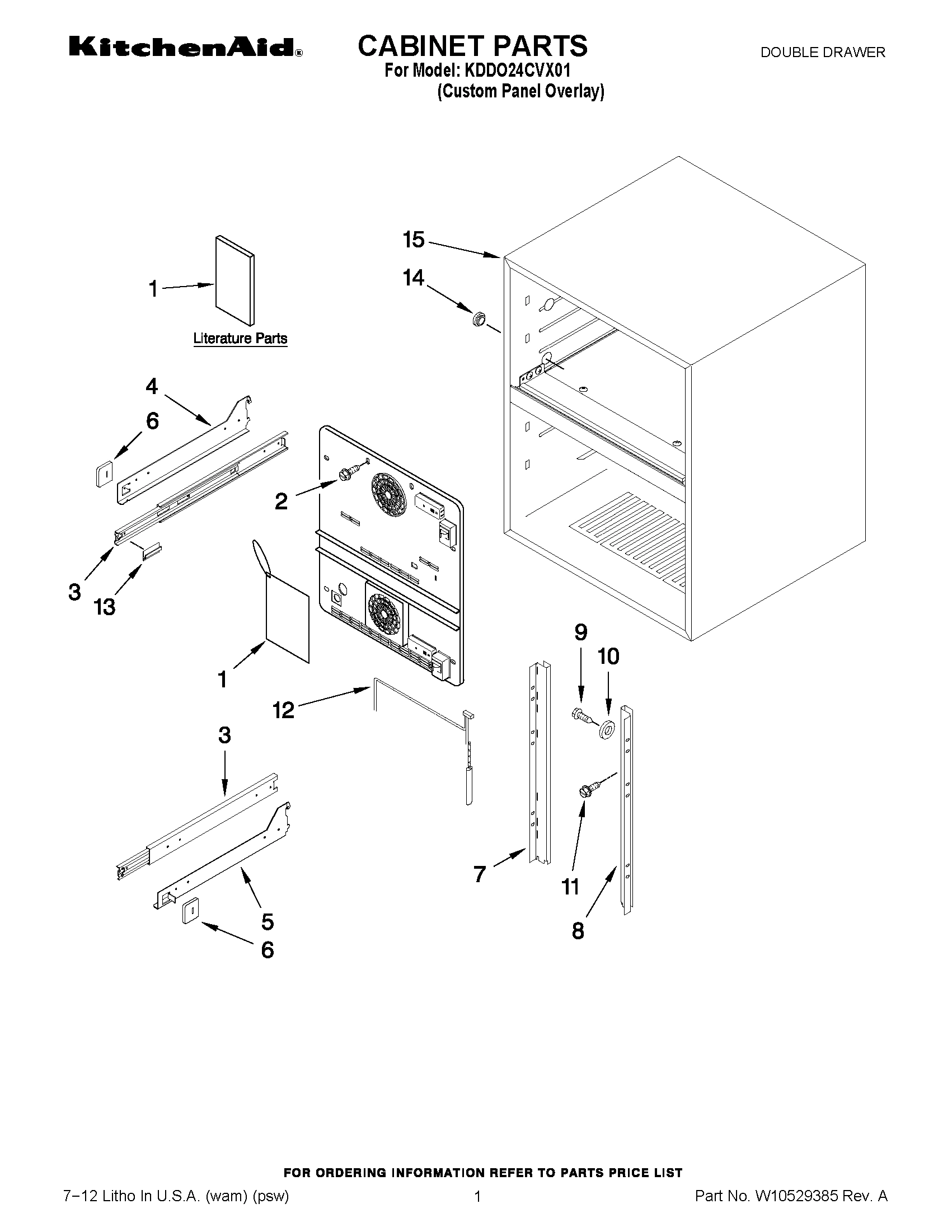 01 - CABINET PARTS