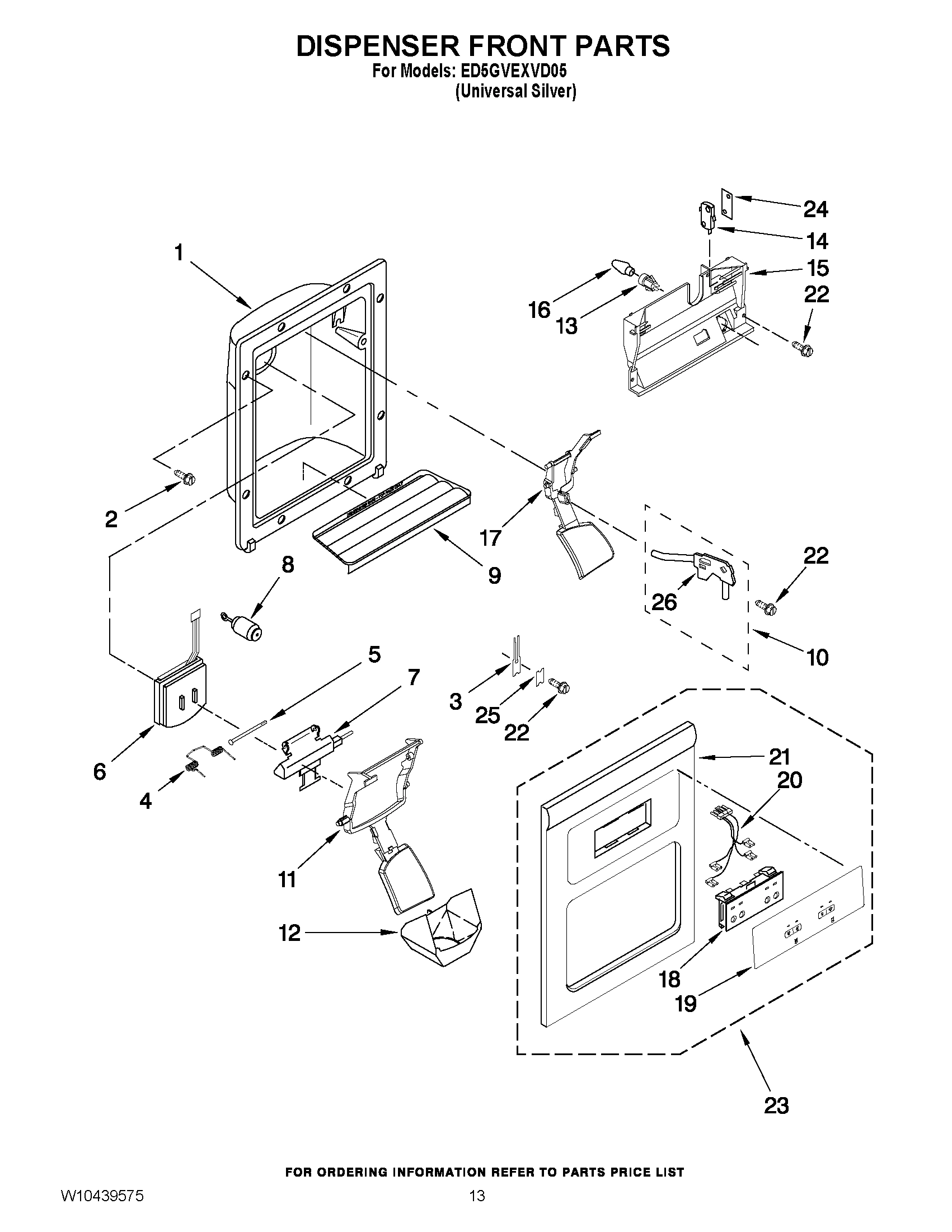 08 - DISPENSER FRONT PARTS