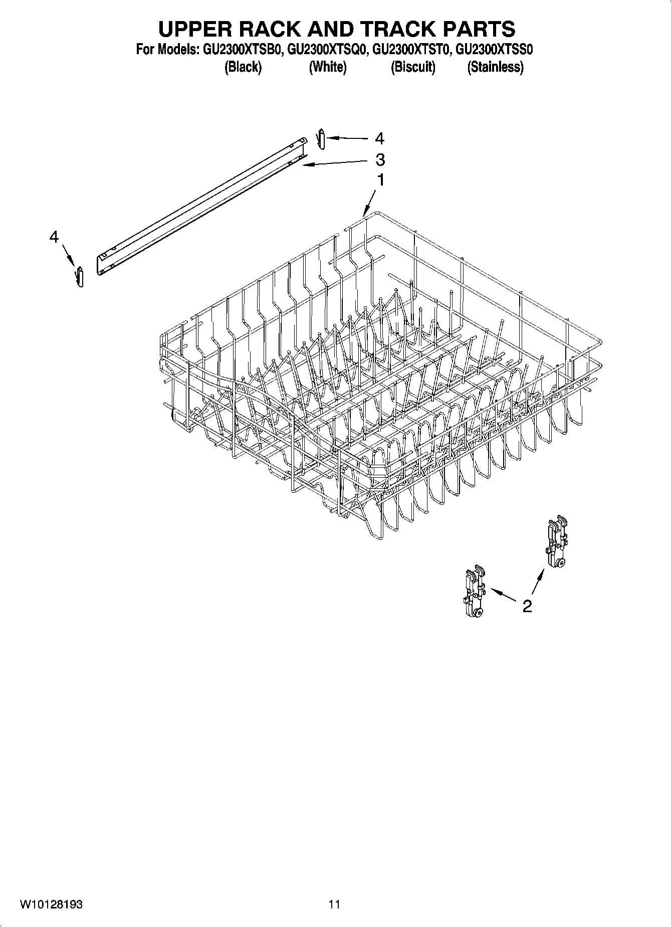 09 - UPPER RACK AND TRACK PARTS