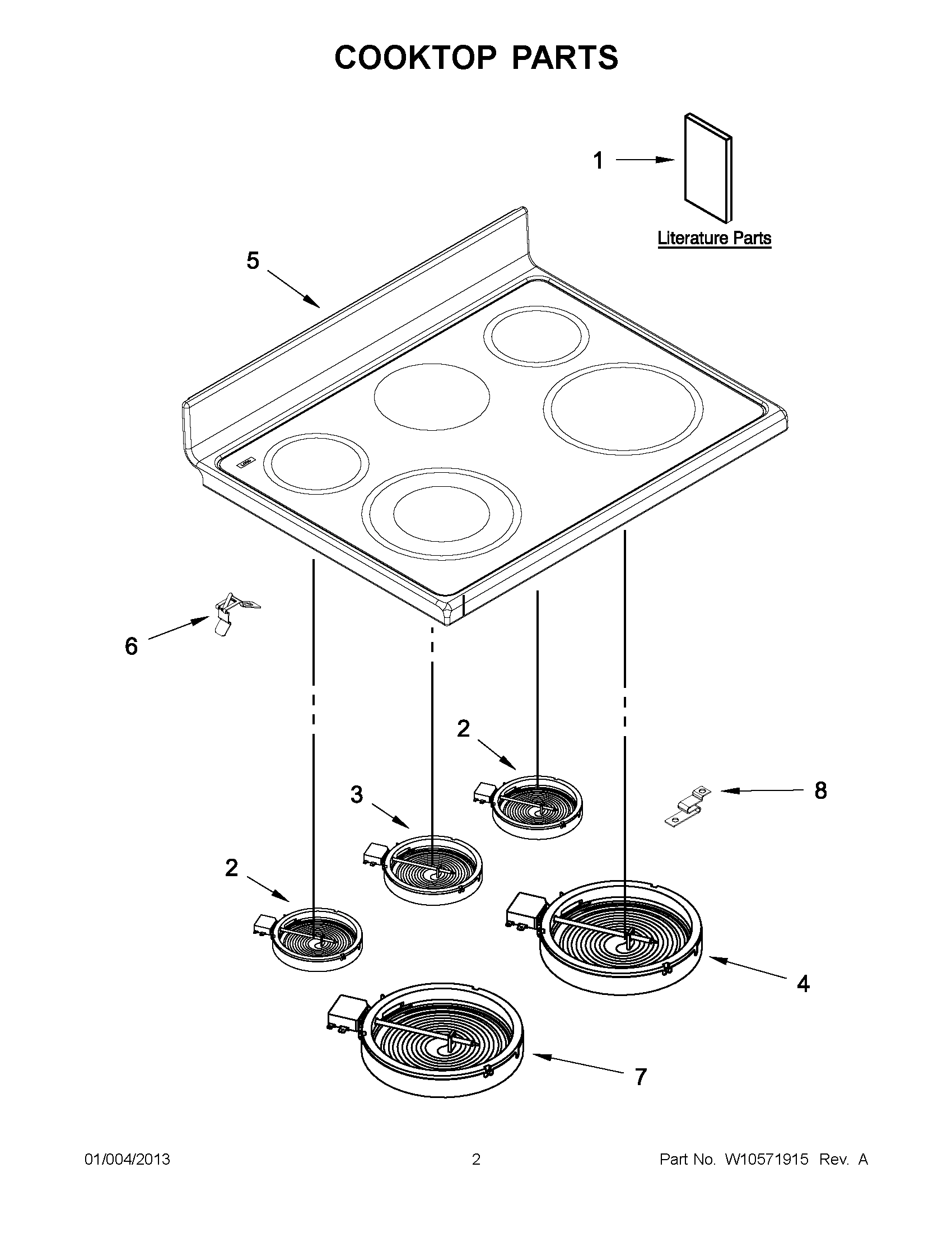 01 - COOKTOP PARTS