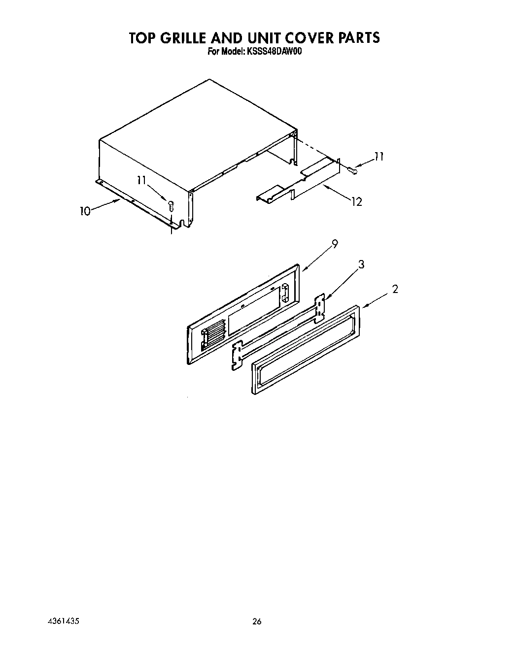 18 - TOP GRILLE AND UNIT COVER