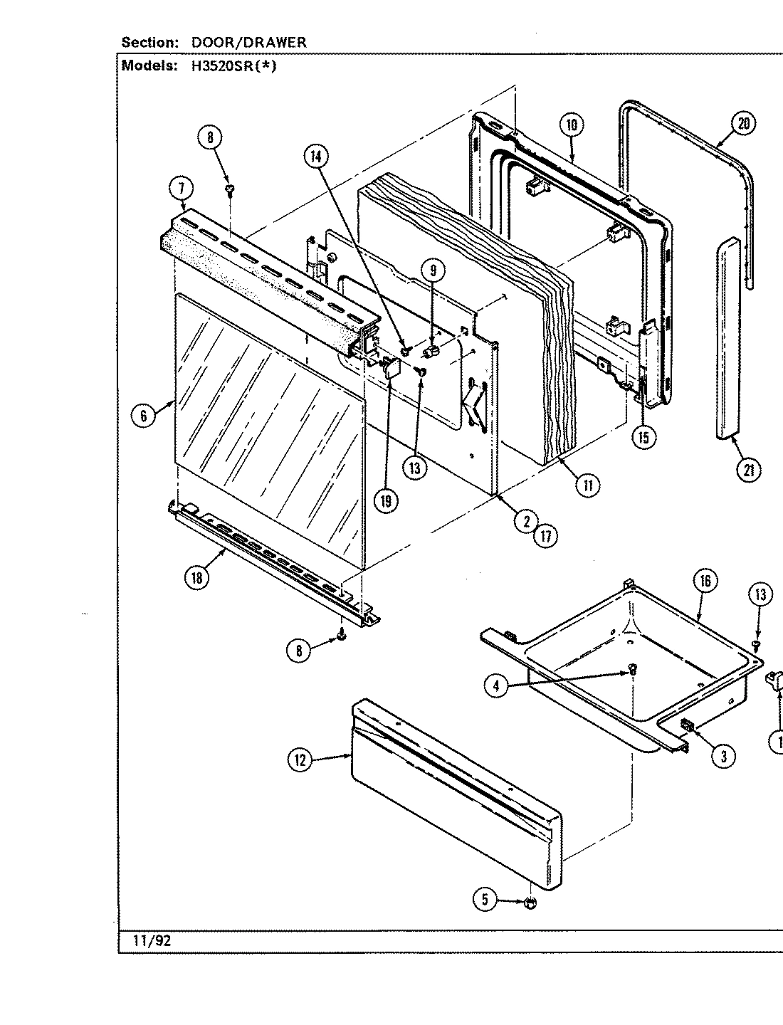 03 - DOOR/DRAWER (H3520SRx)