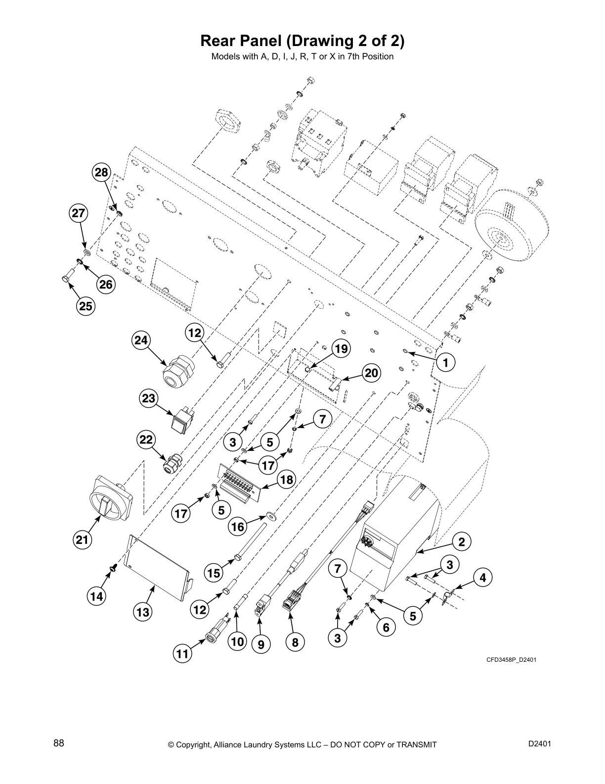 Rear Panel (Drawing 2 of 2)