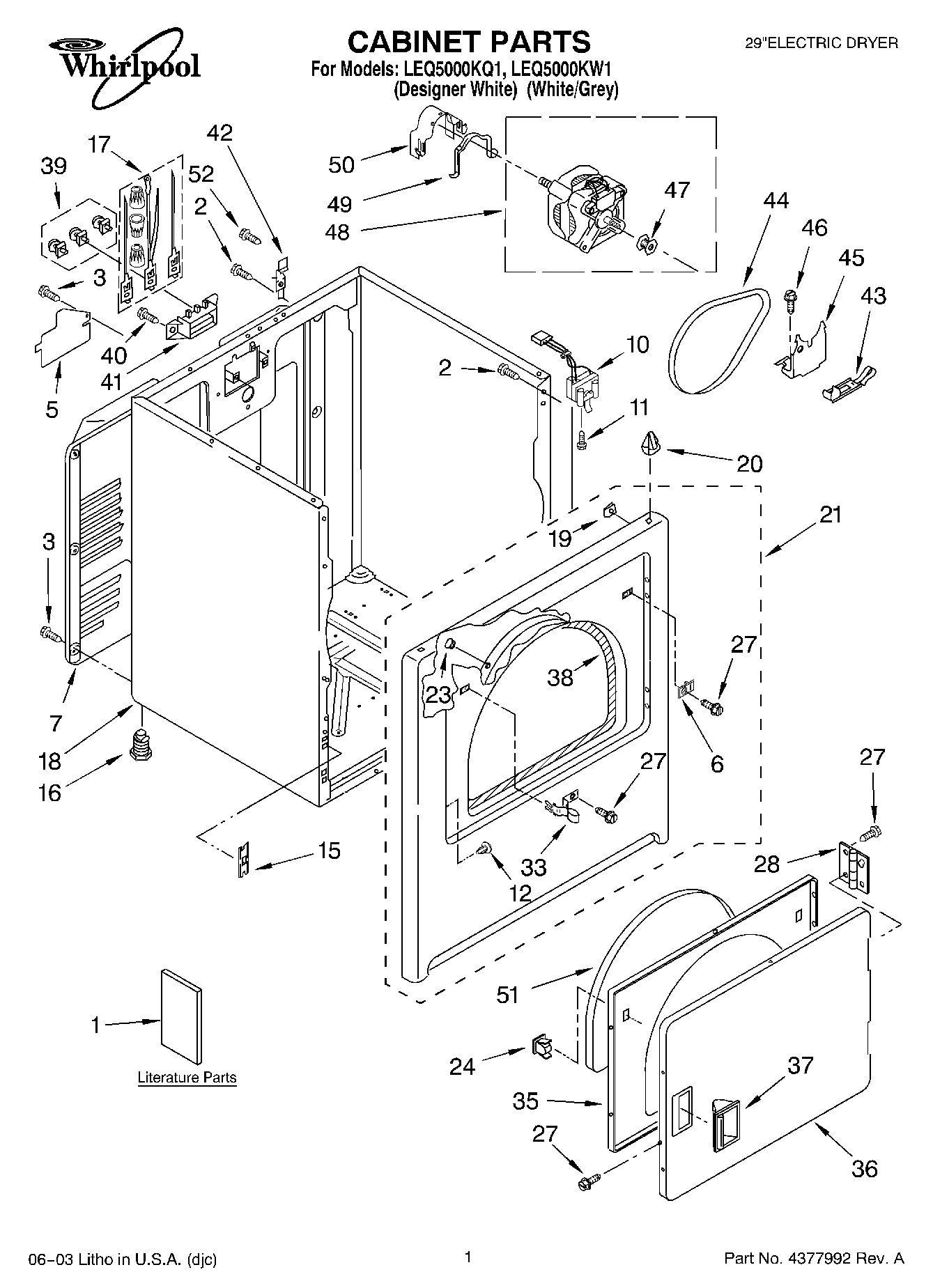 01 - CABINET PARTS