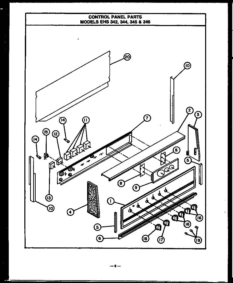 01 - CONTROL PANEL PARTS