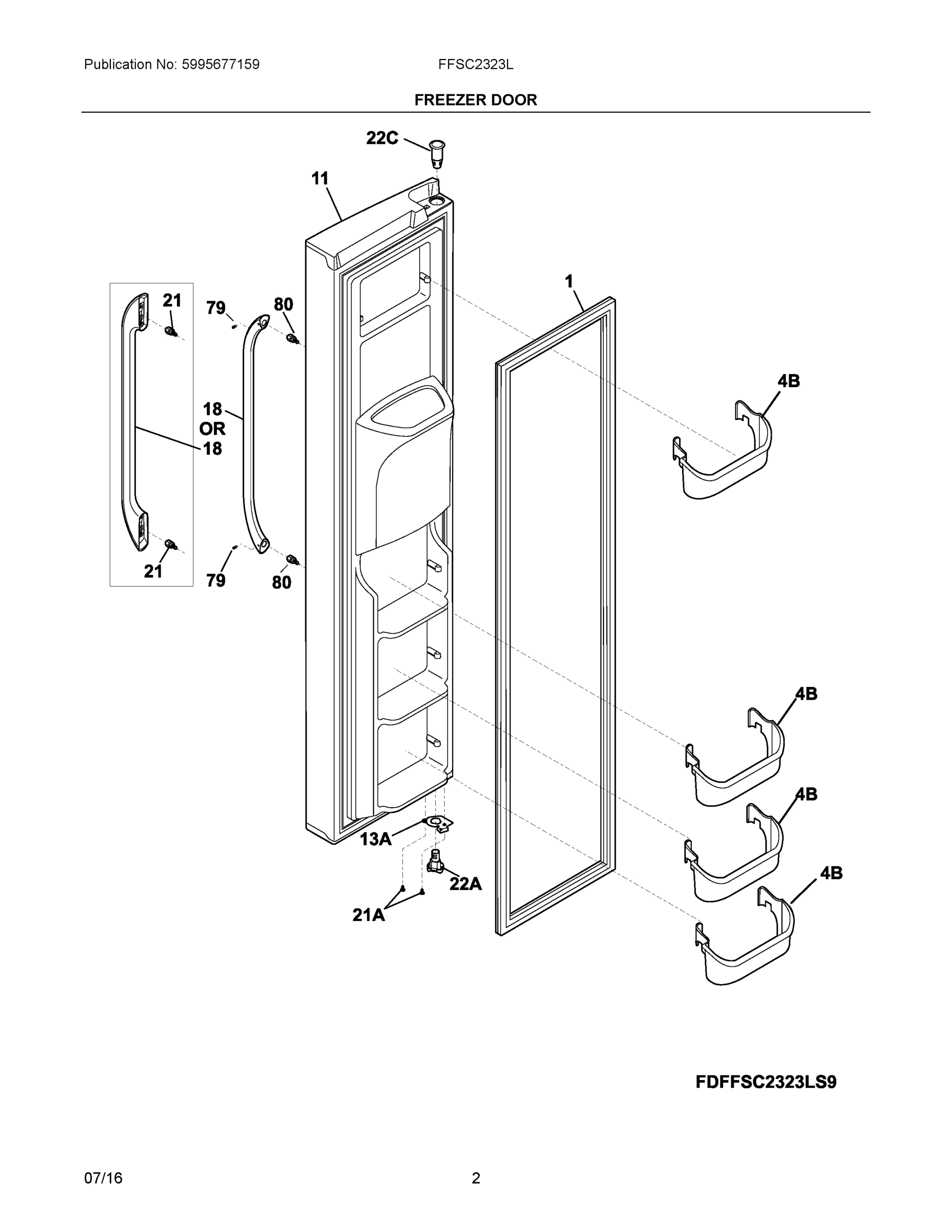 02 - FREEZER DOOR