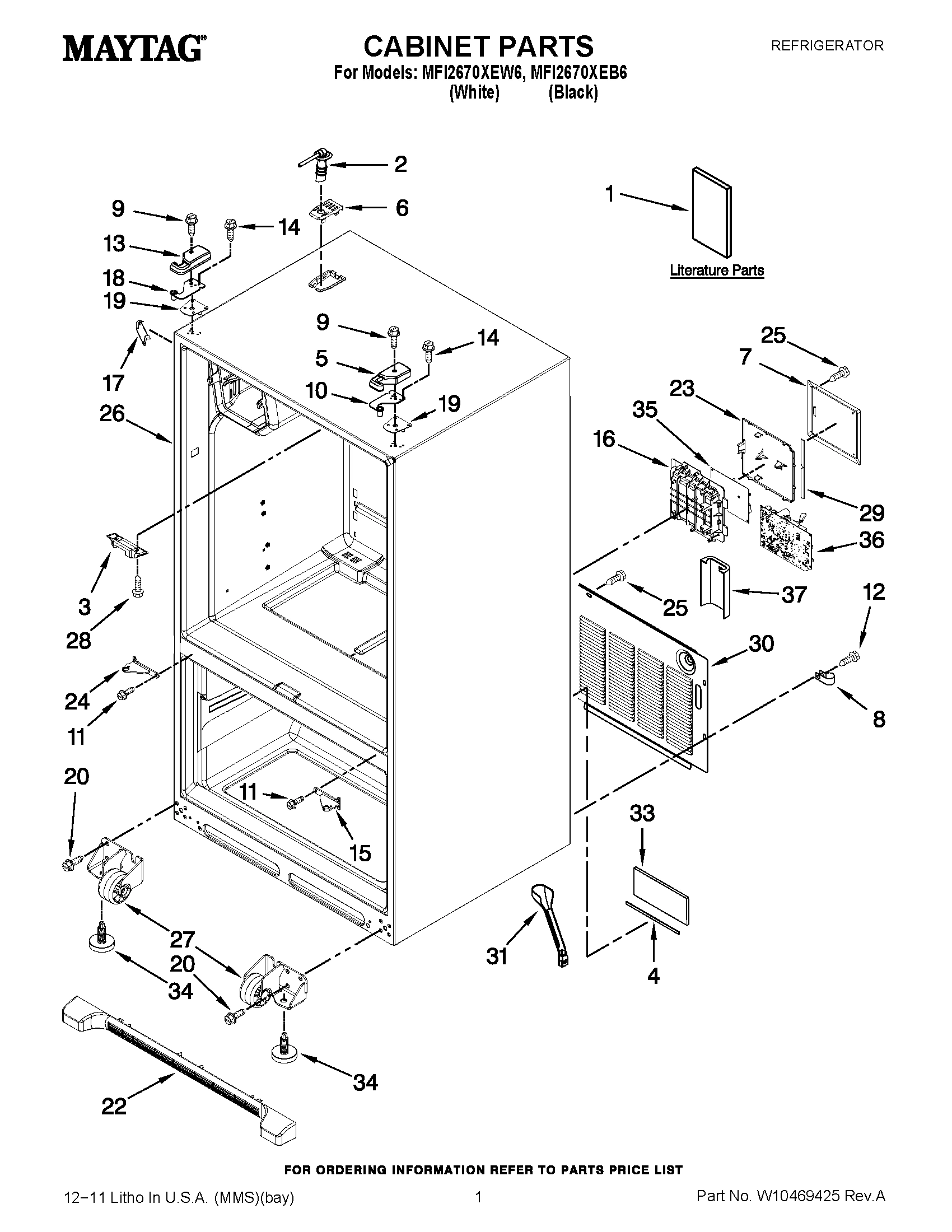 01 - CABINET PARTS