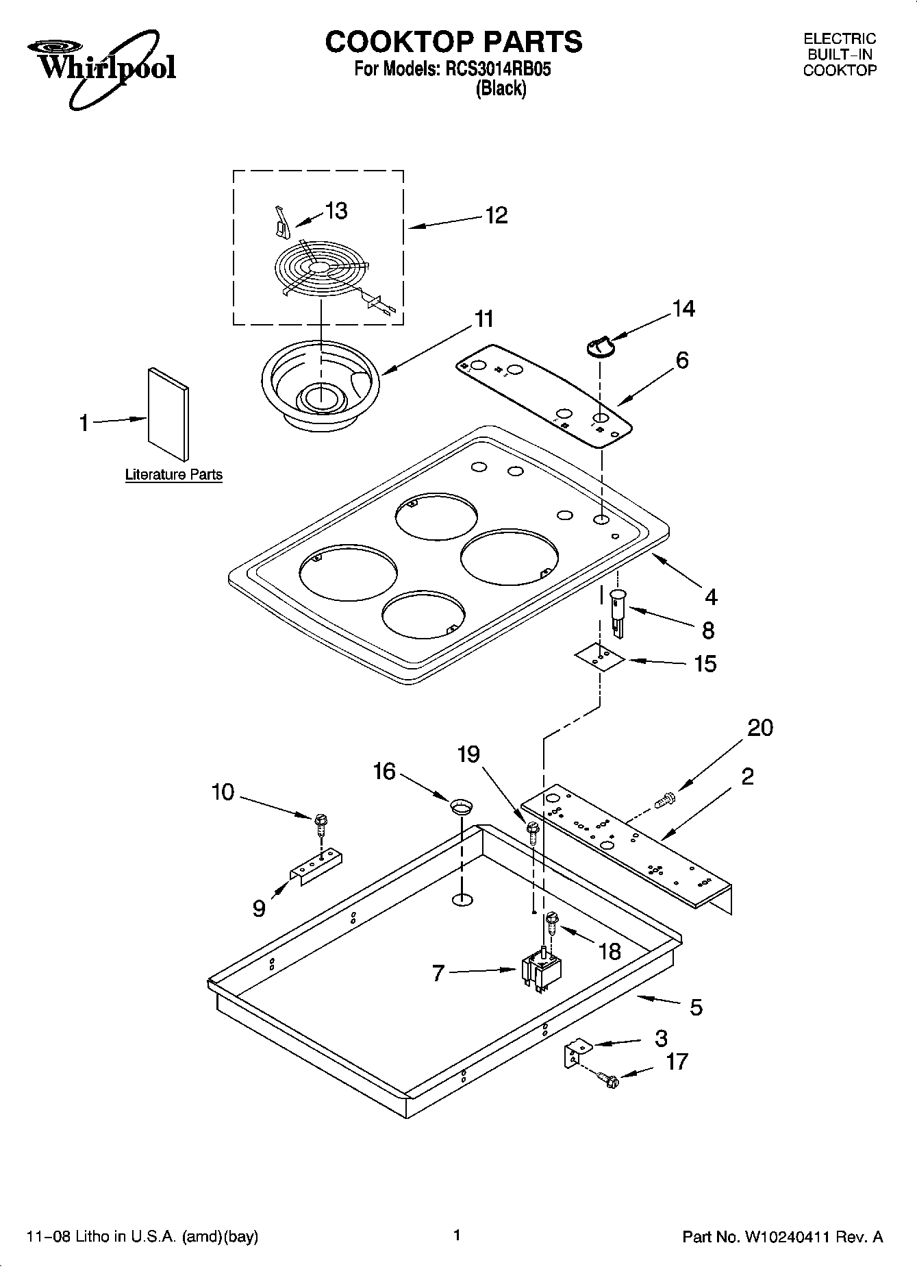 01 - COOKTOP PARTS