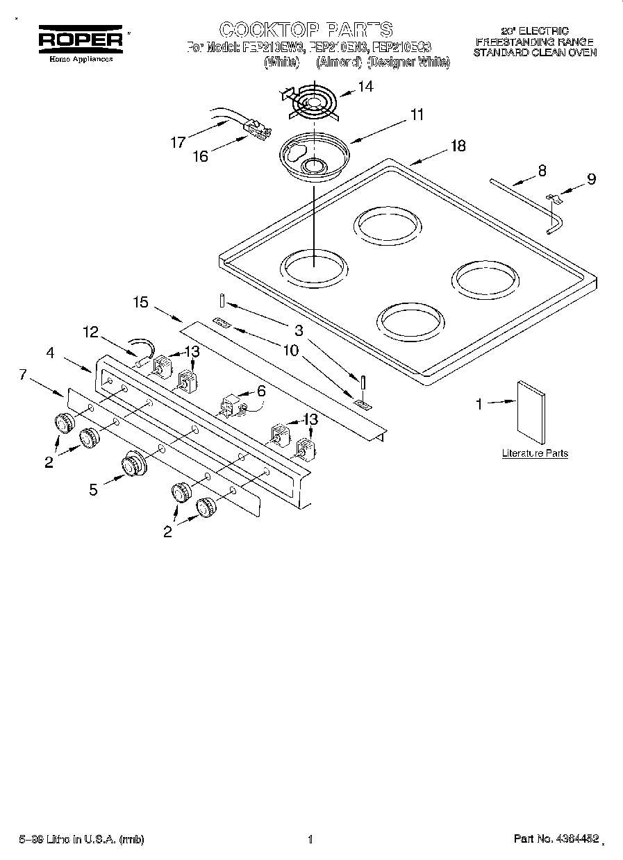 01 - COOKTOP, LITERATURE