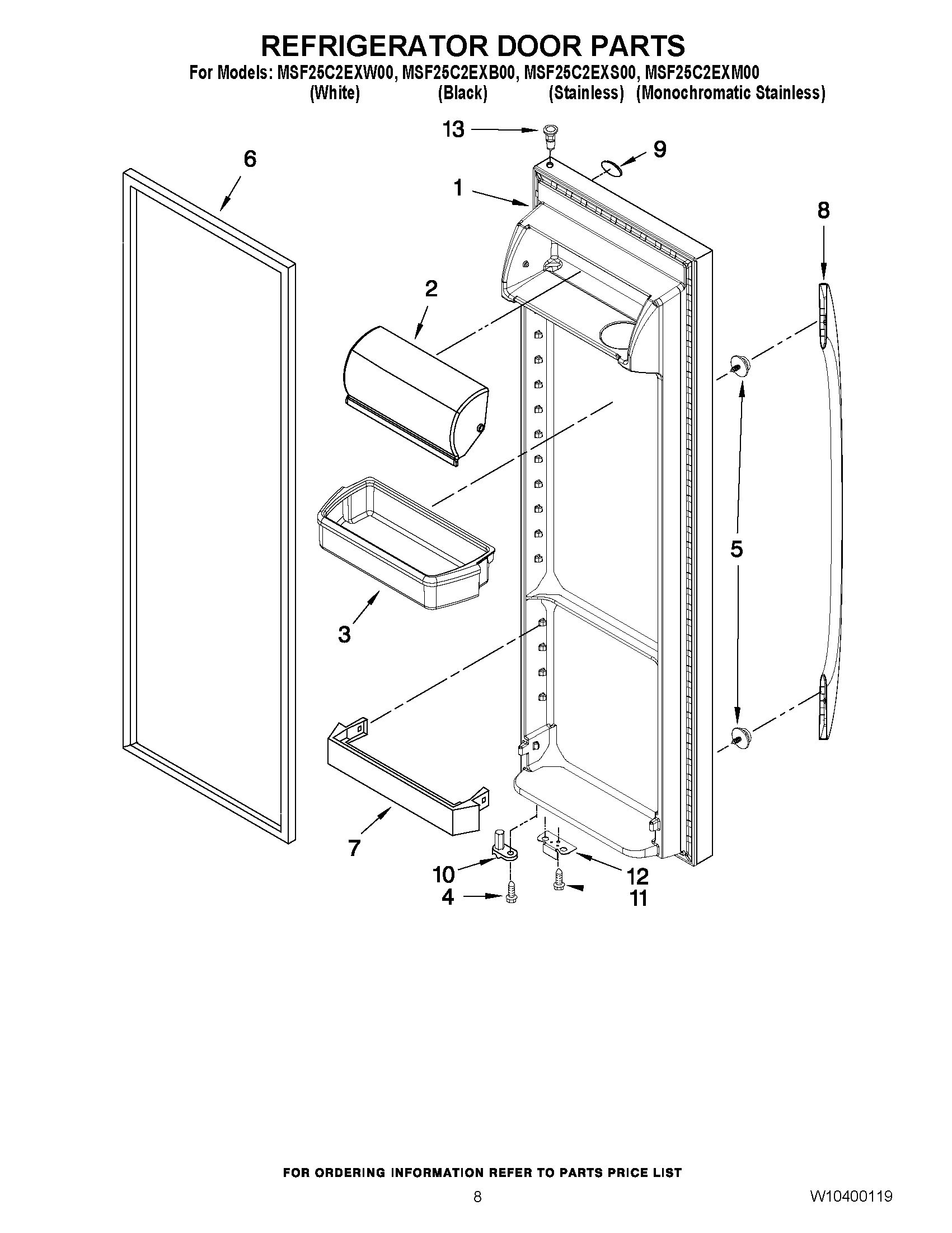 06 - REFRIGERATOR DOOR PARTS